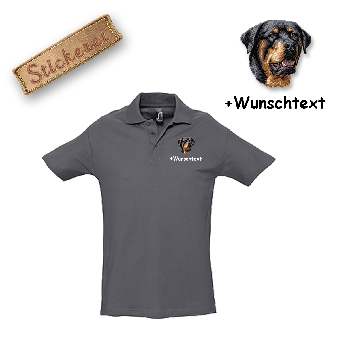 Poloshirt Rottweiler – Bild 12