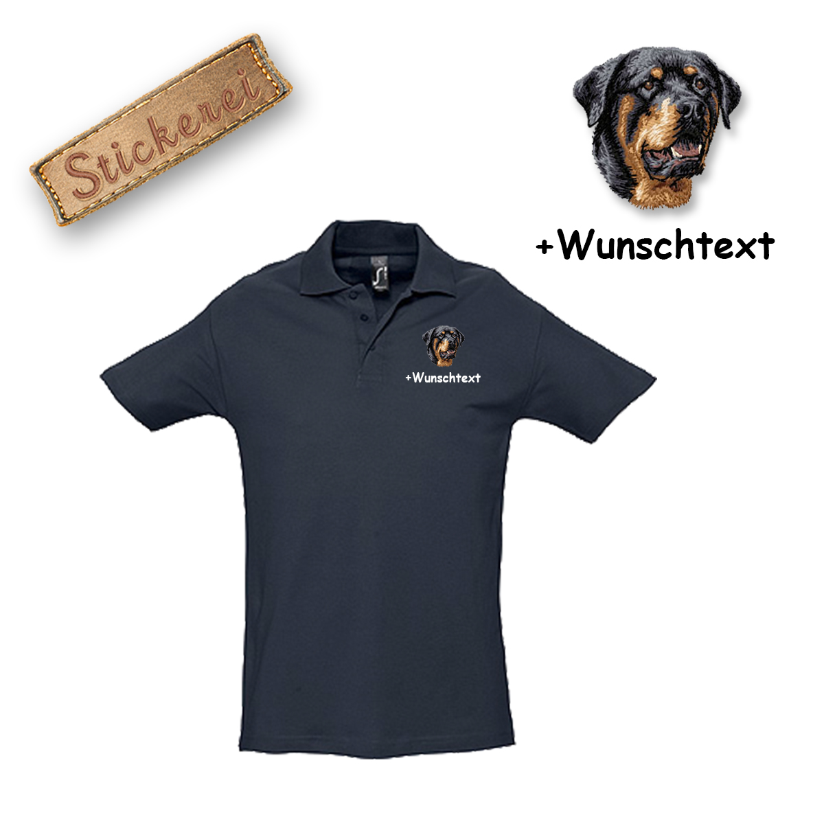 Poloshirt Rottweiler – Bild 13