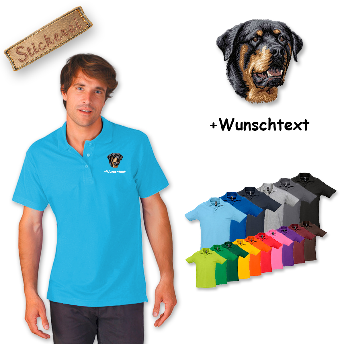 Poloshirt Rottweiler