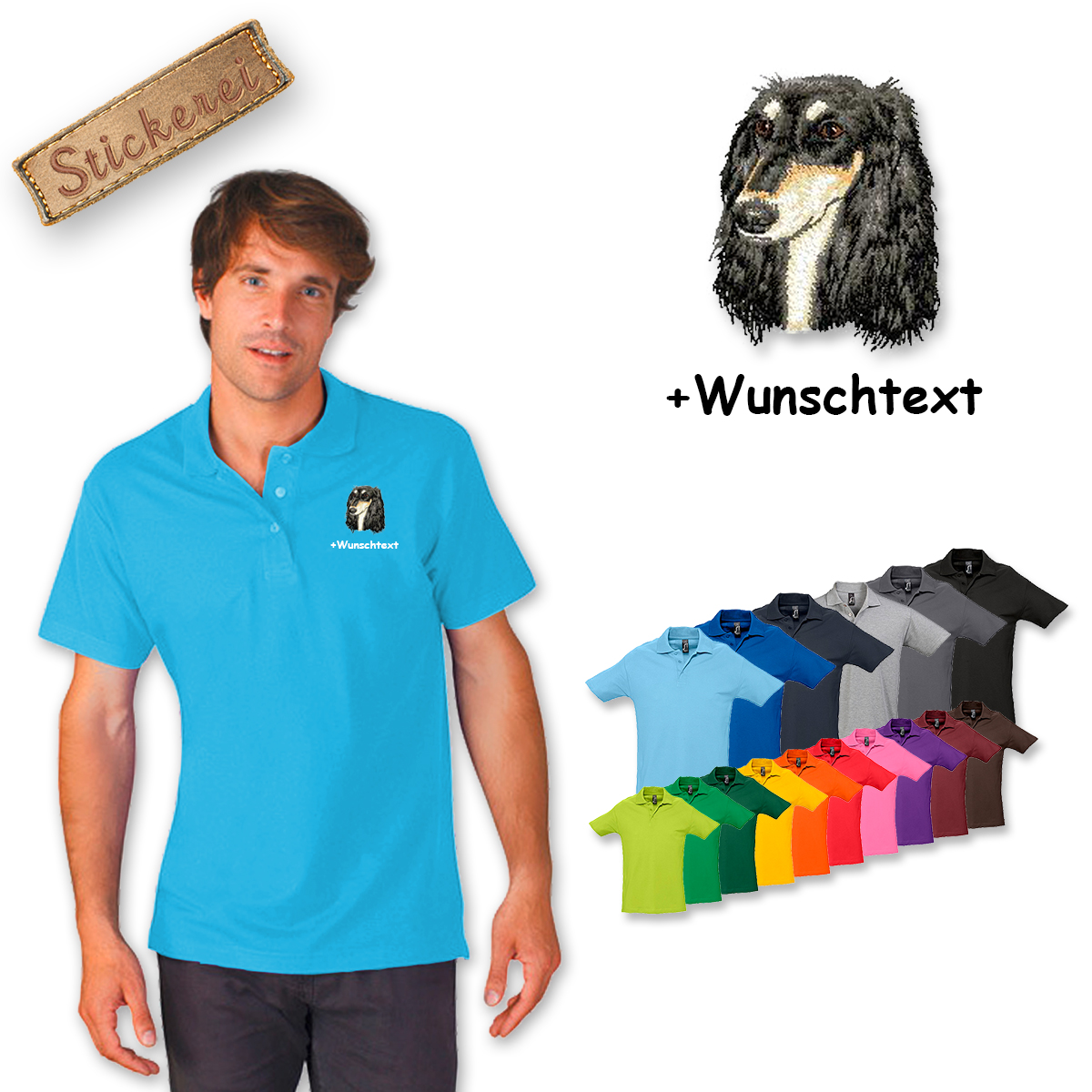 Poloshirt Saluki