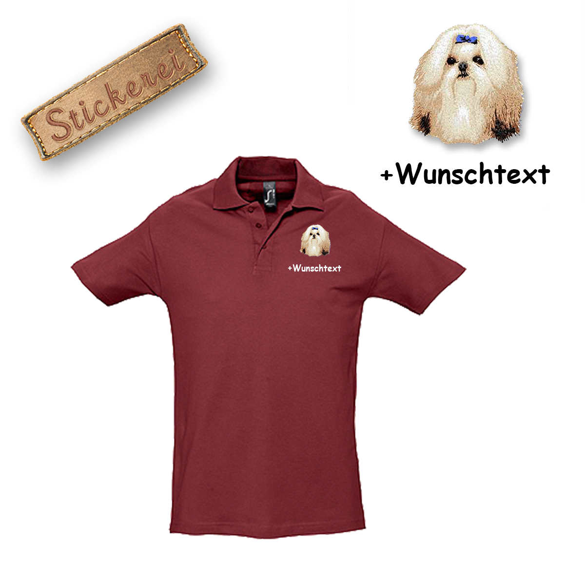 Poloshirt Shih Tzu – Bild 3
