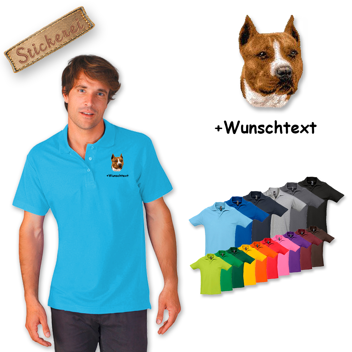 Poloshirt Staffordshire Terrier