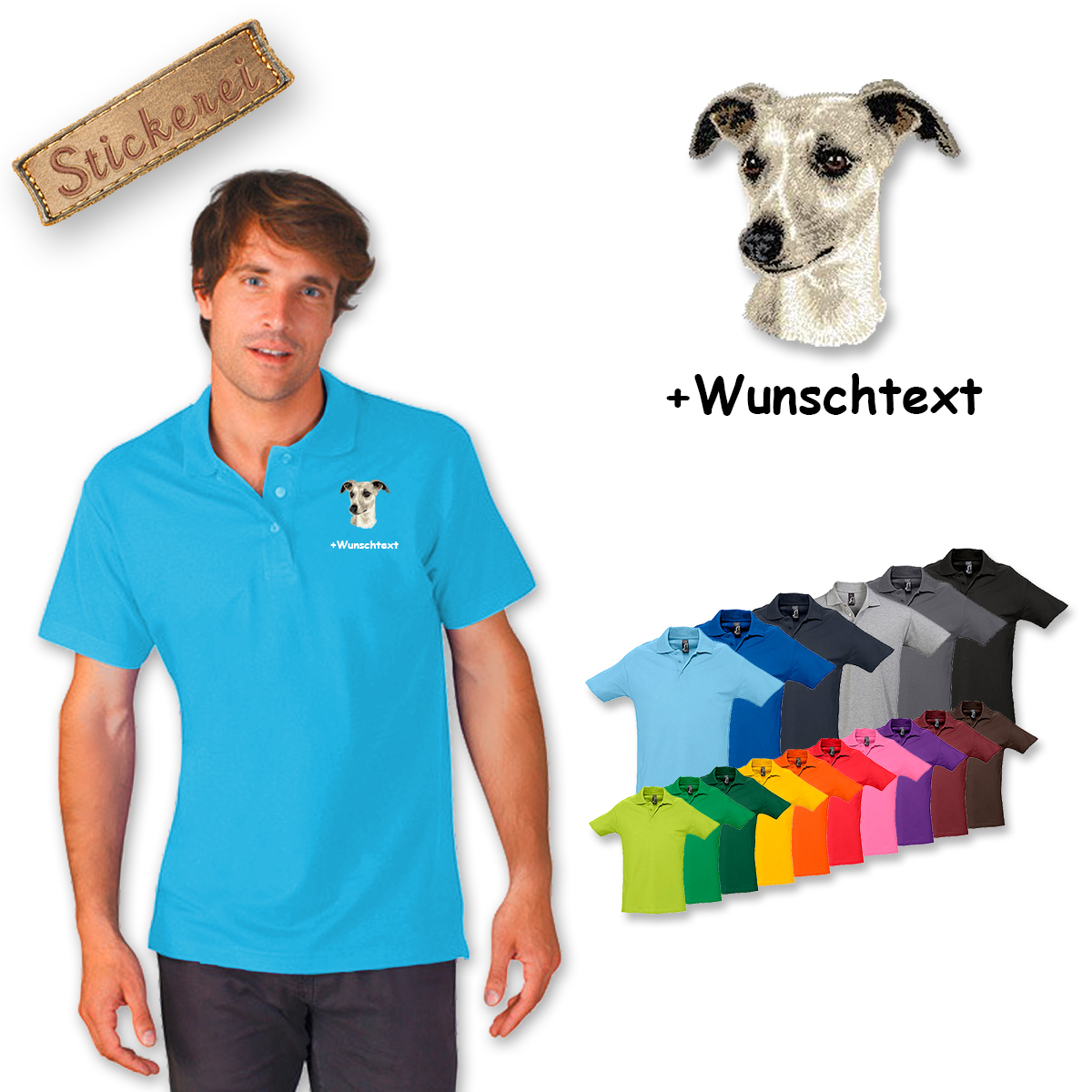 Poloshirt Whippet