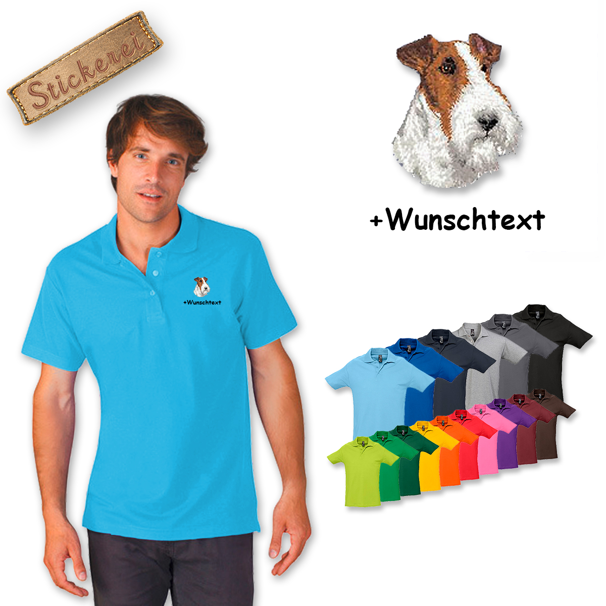 Poloshirt Fox Terrier