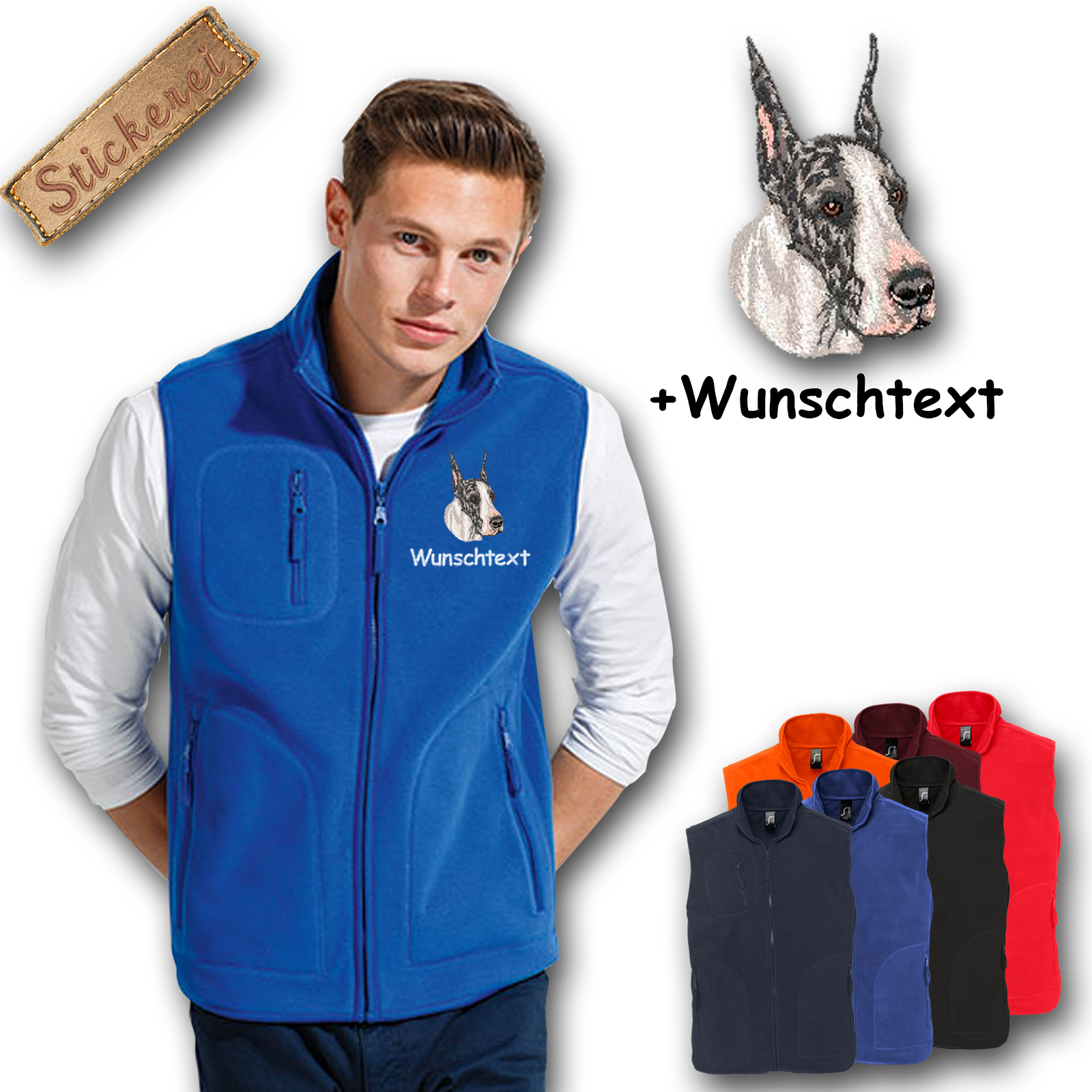Fleeceweste Deutsche Dogge