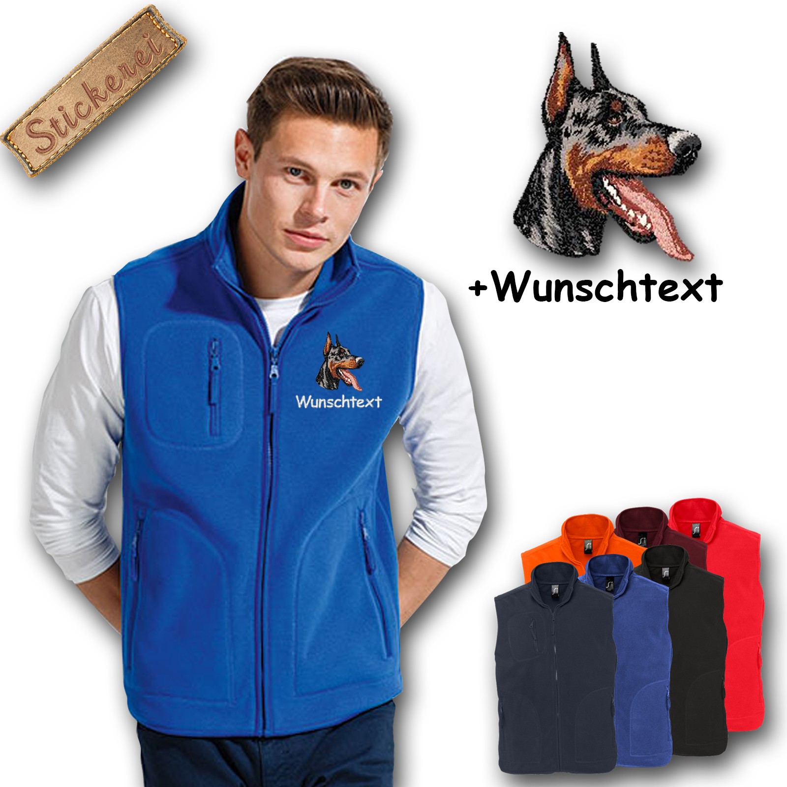 Fleeceweste Dobermann