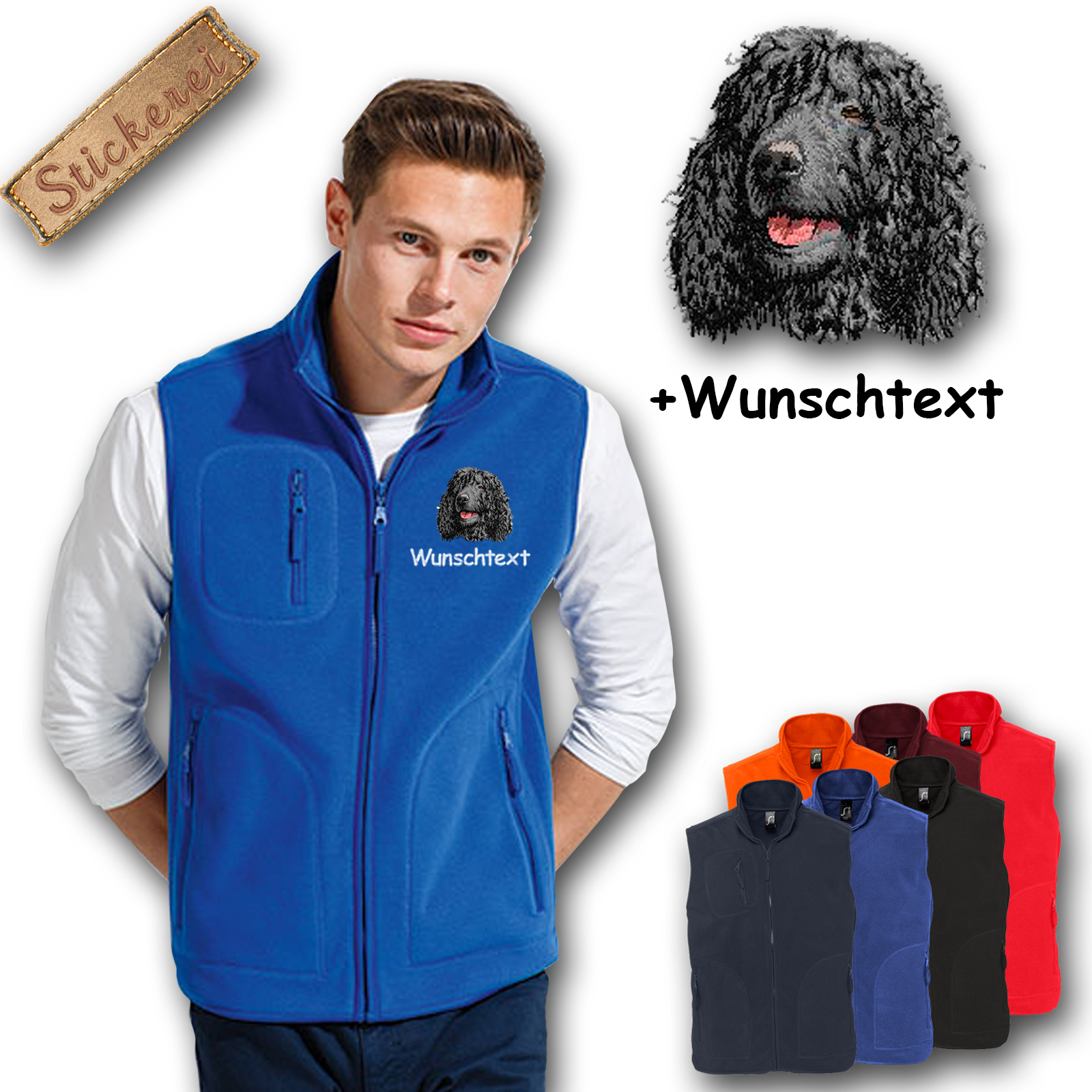 Fleeceweste Irish Water Spaniel