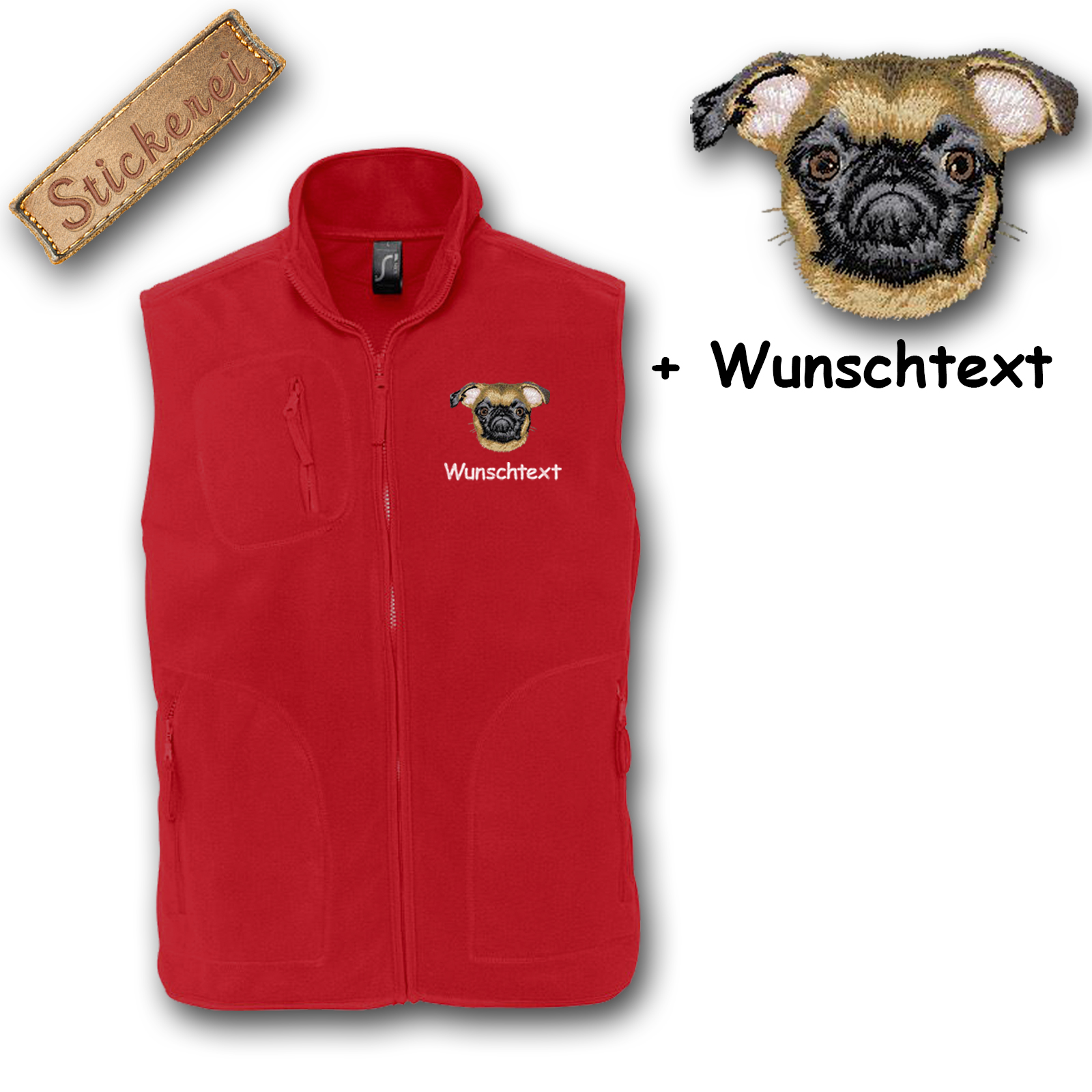 Fleeceweste Kleiner Brabanter – Bild 4
