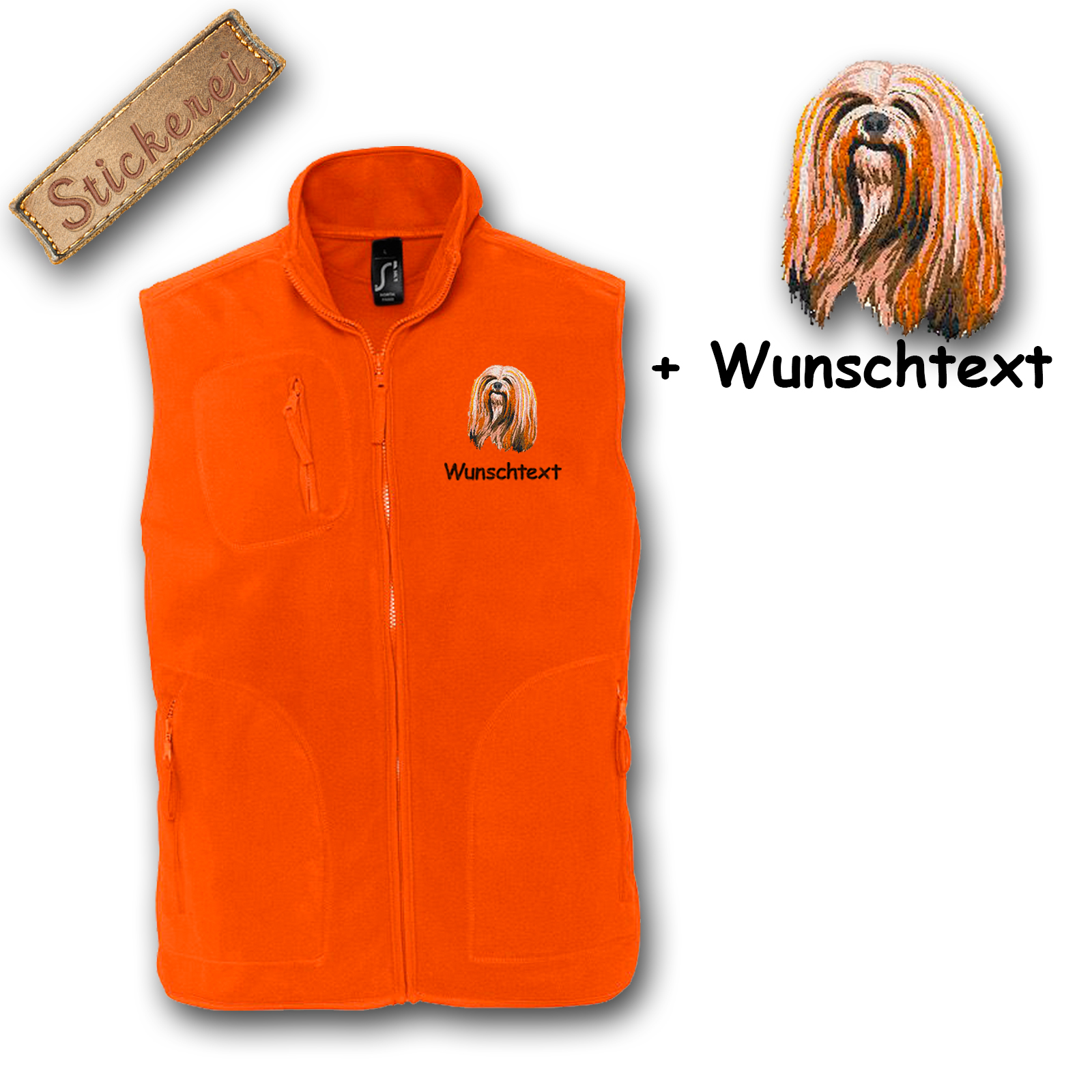 Fleeceweste Lhasa Apso – Bild 3