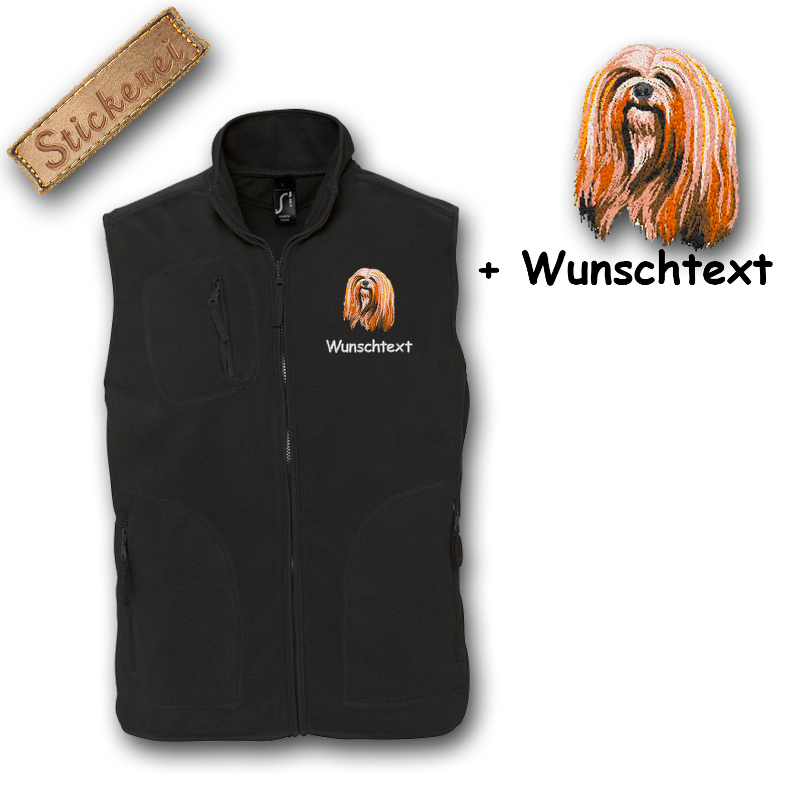 Fleeceweste Lhasa Apso – Bild 5