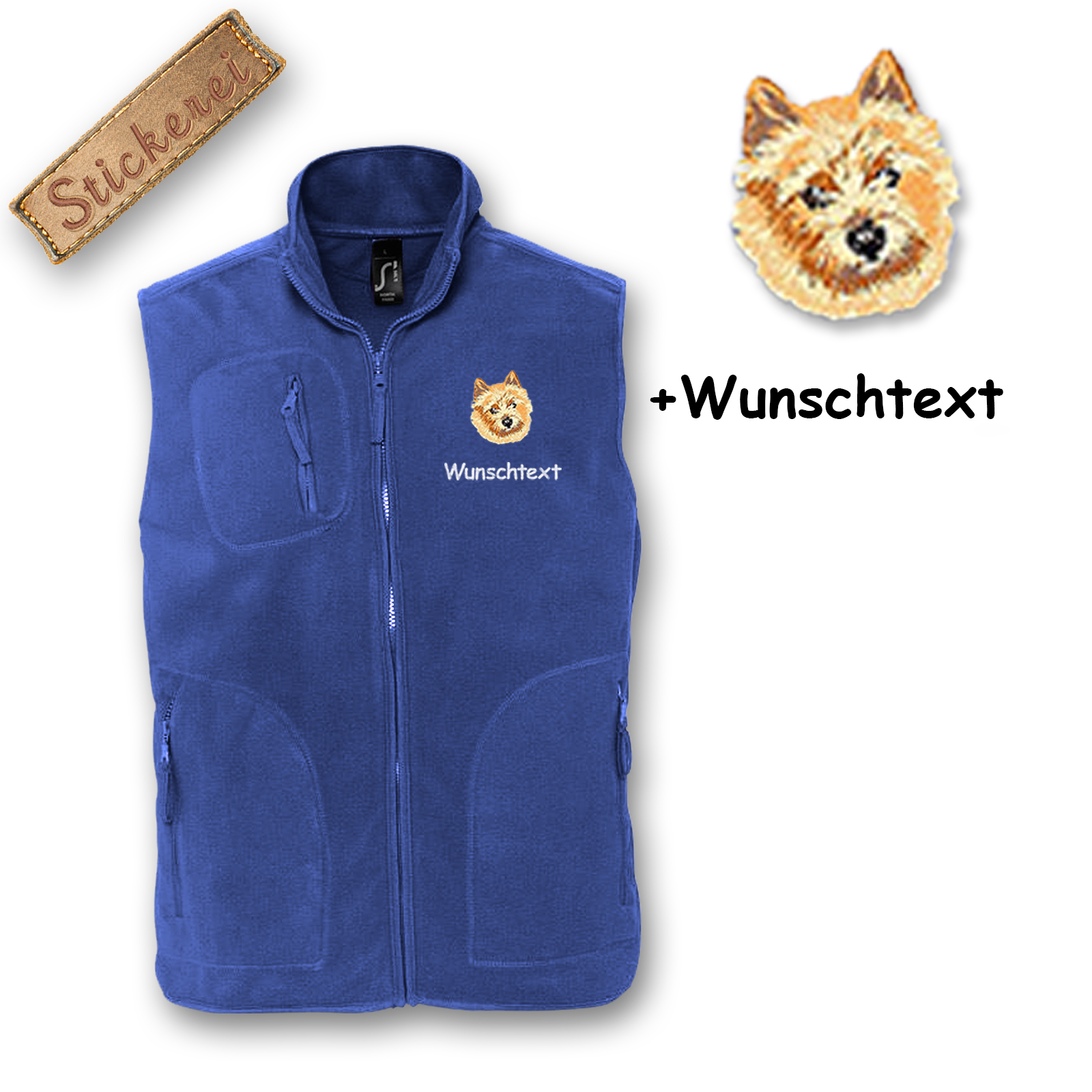 Fleeceweste Norwich Terrier – Bild 6