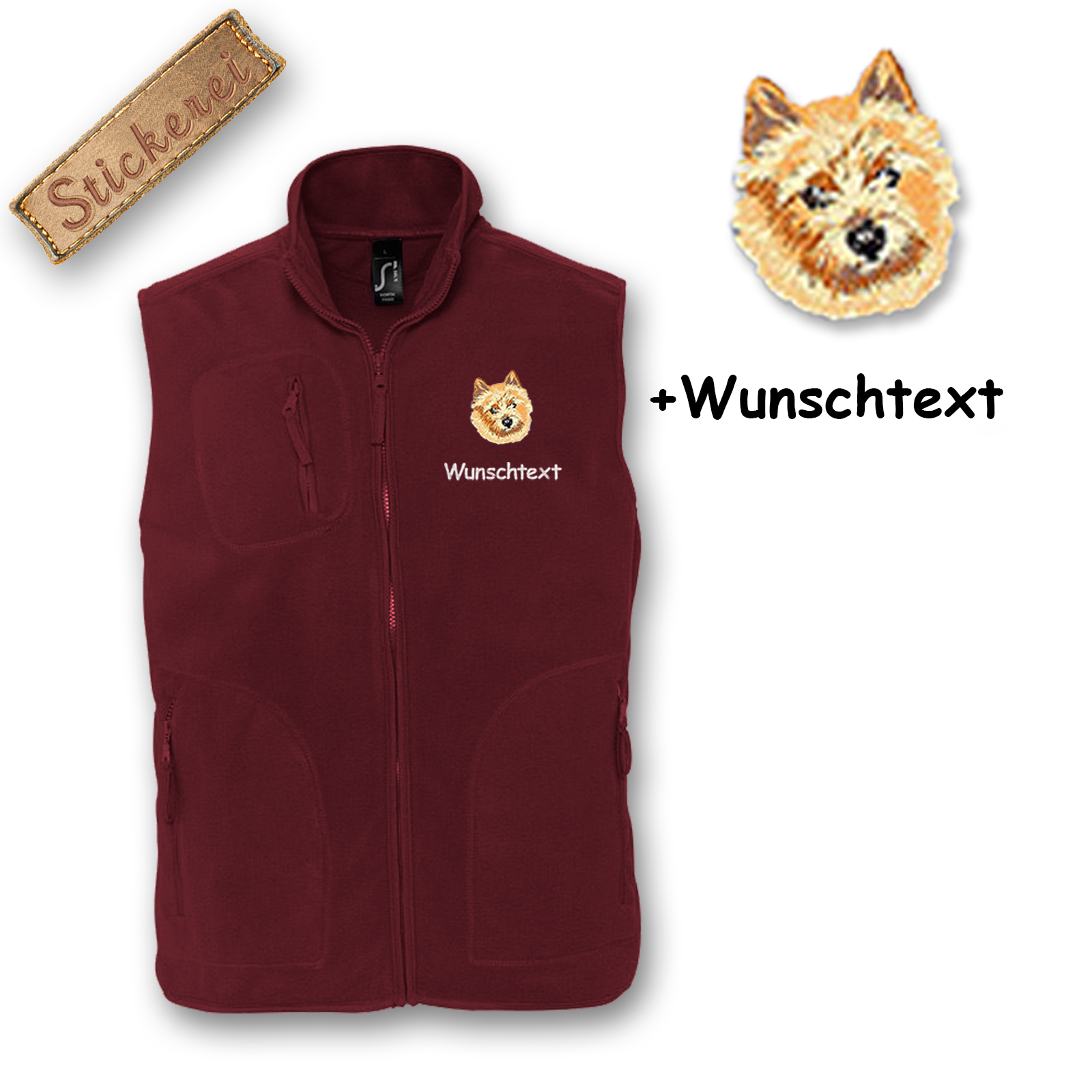 Fleeceweste Norwich Terrier – Bild 7