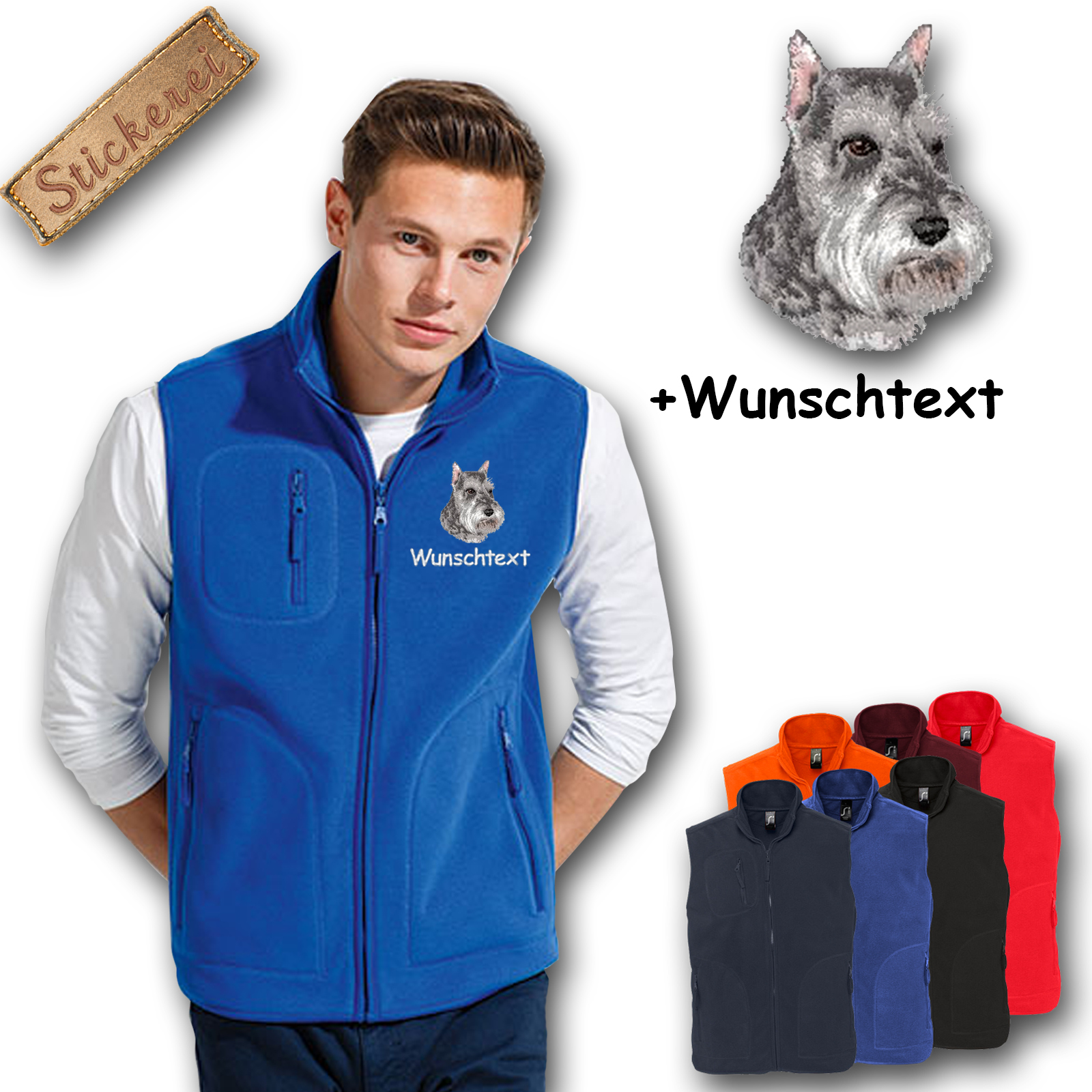 Fleeceweste Riesenschnauzer