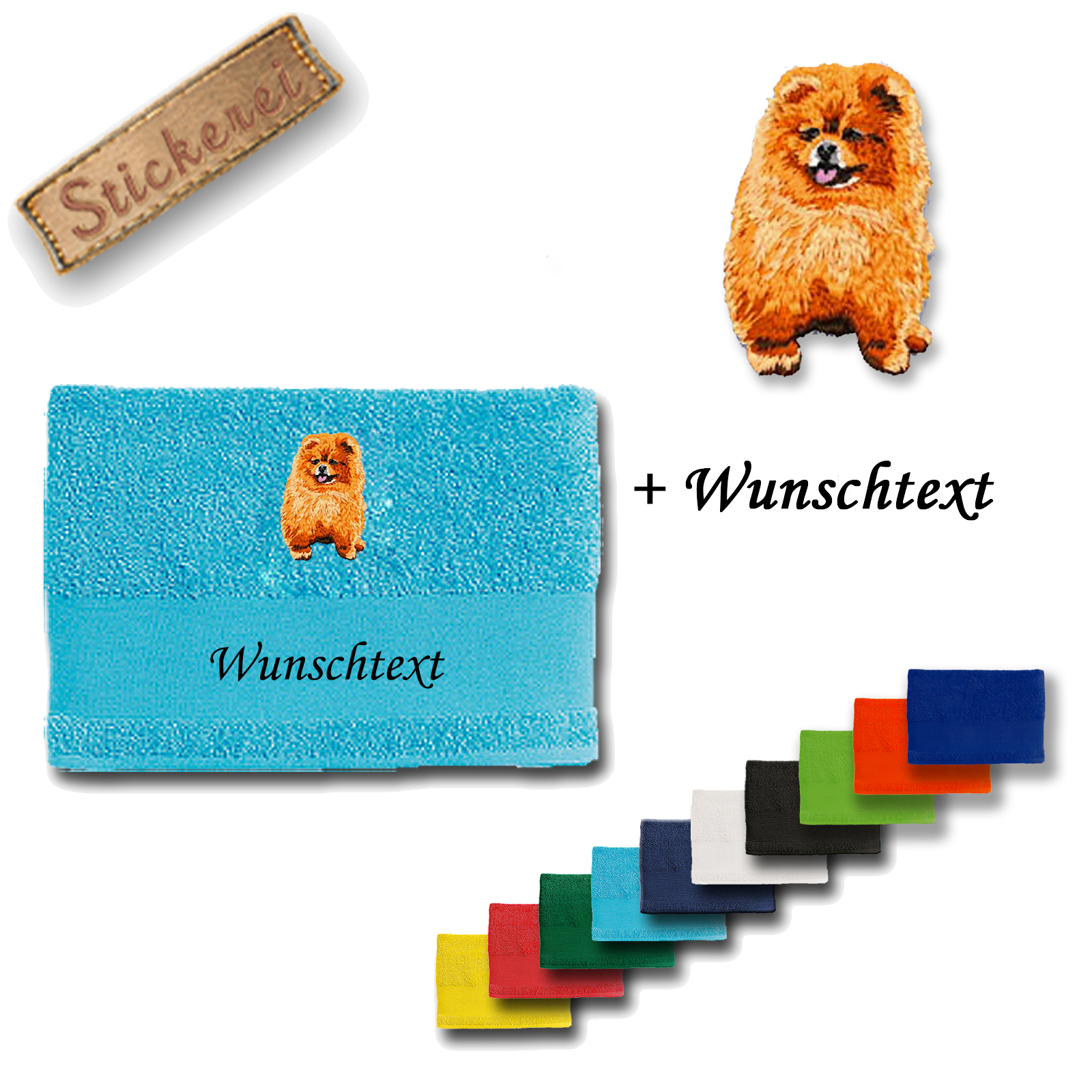 Handtuch Zwergspitz (Pomeranian)