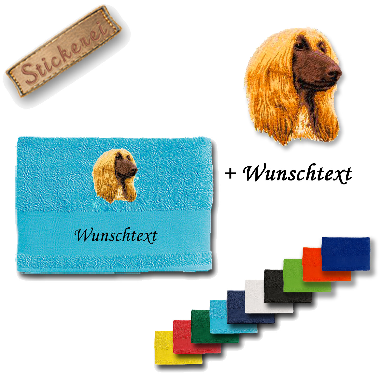 Handtuch Afghanischer Windhund