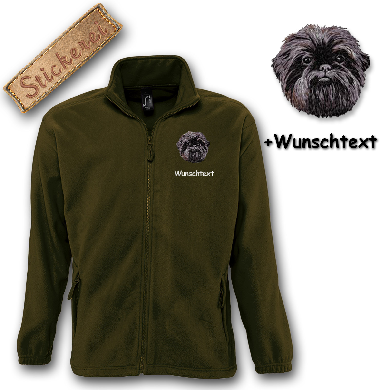 Fleecejacke Affenpincher – Bild 17