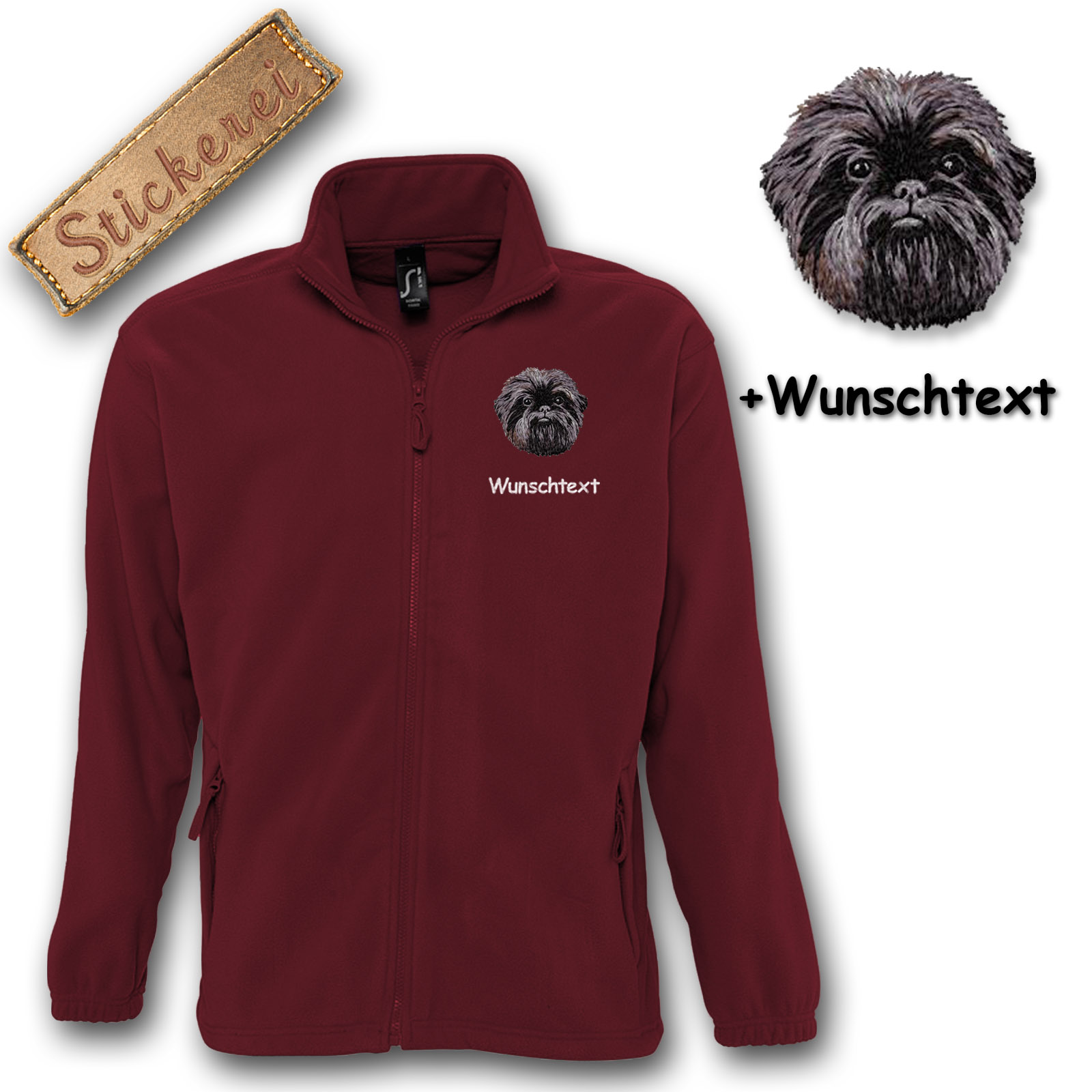 Kinder-Fleecejacke Affenpincher – Bild 5