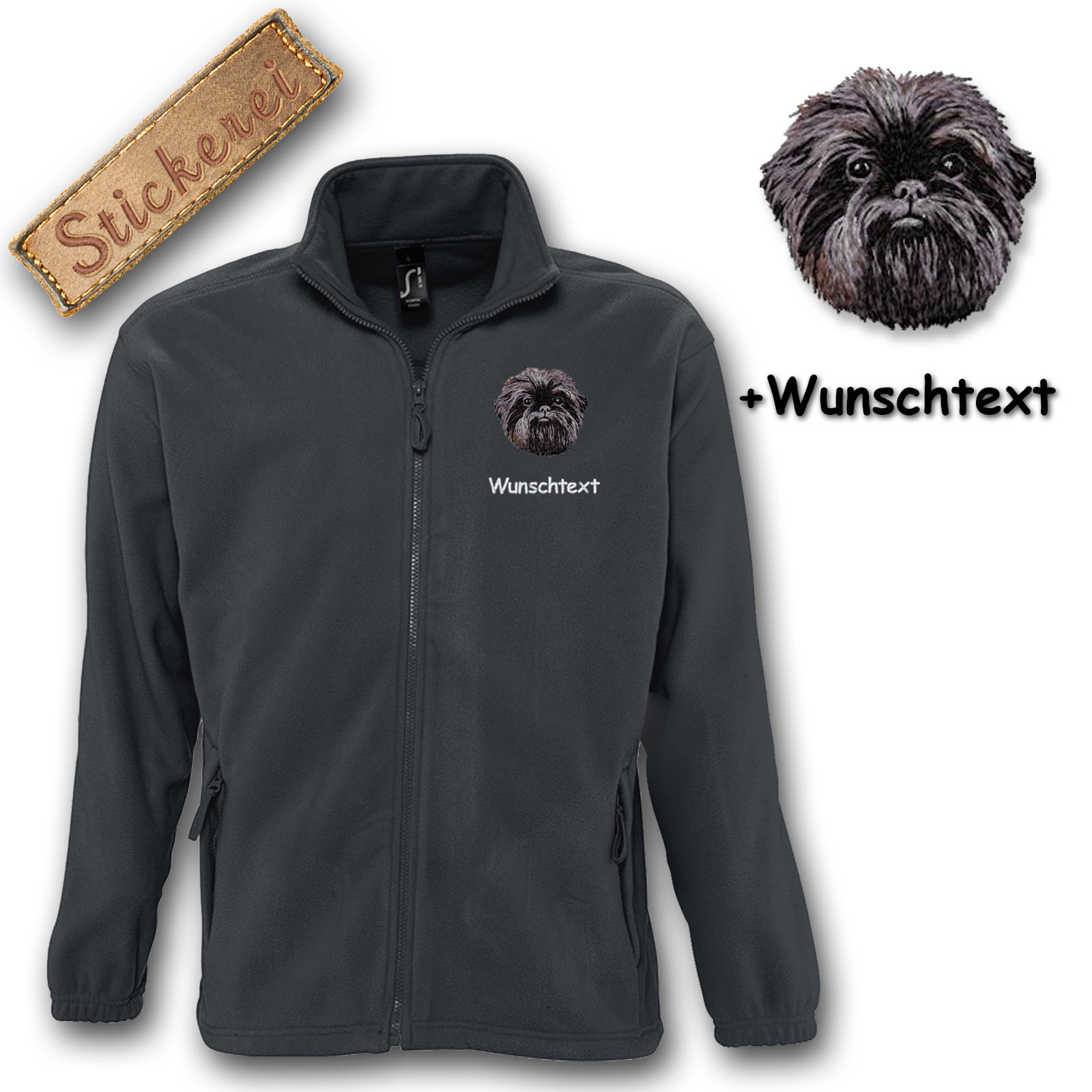 Fleecejacke Affenpincher – Bild 15