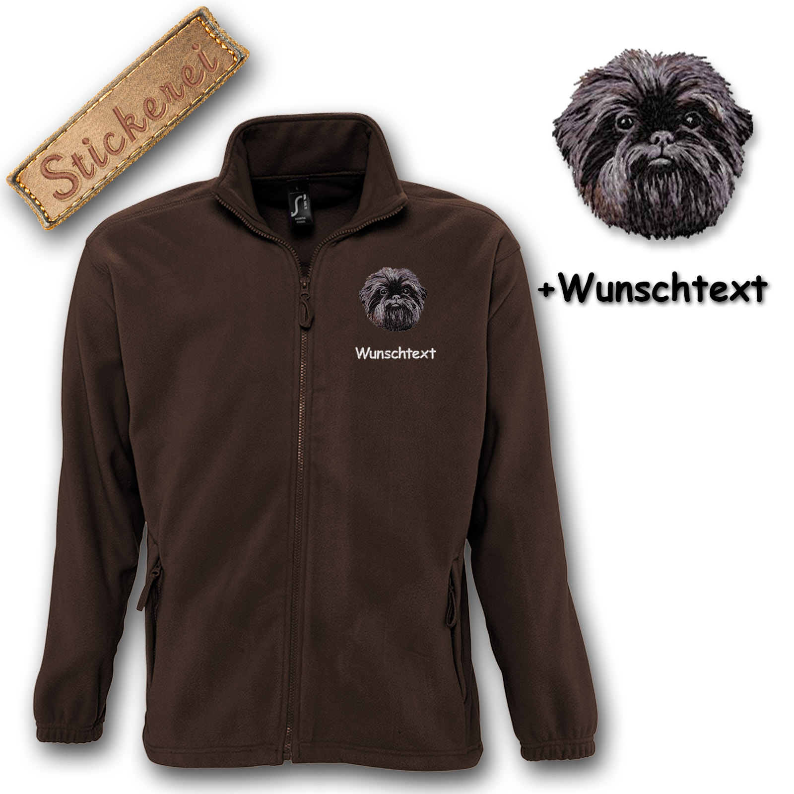 Fleecejacke Affenpincher – Bild 14