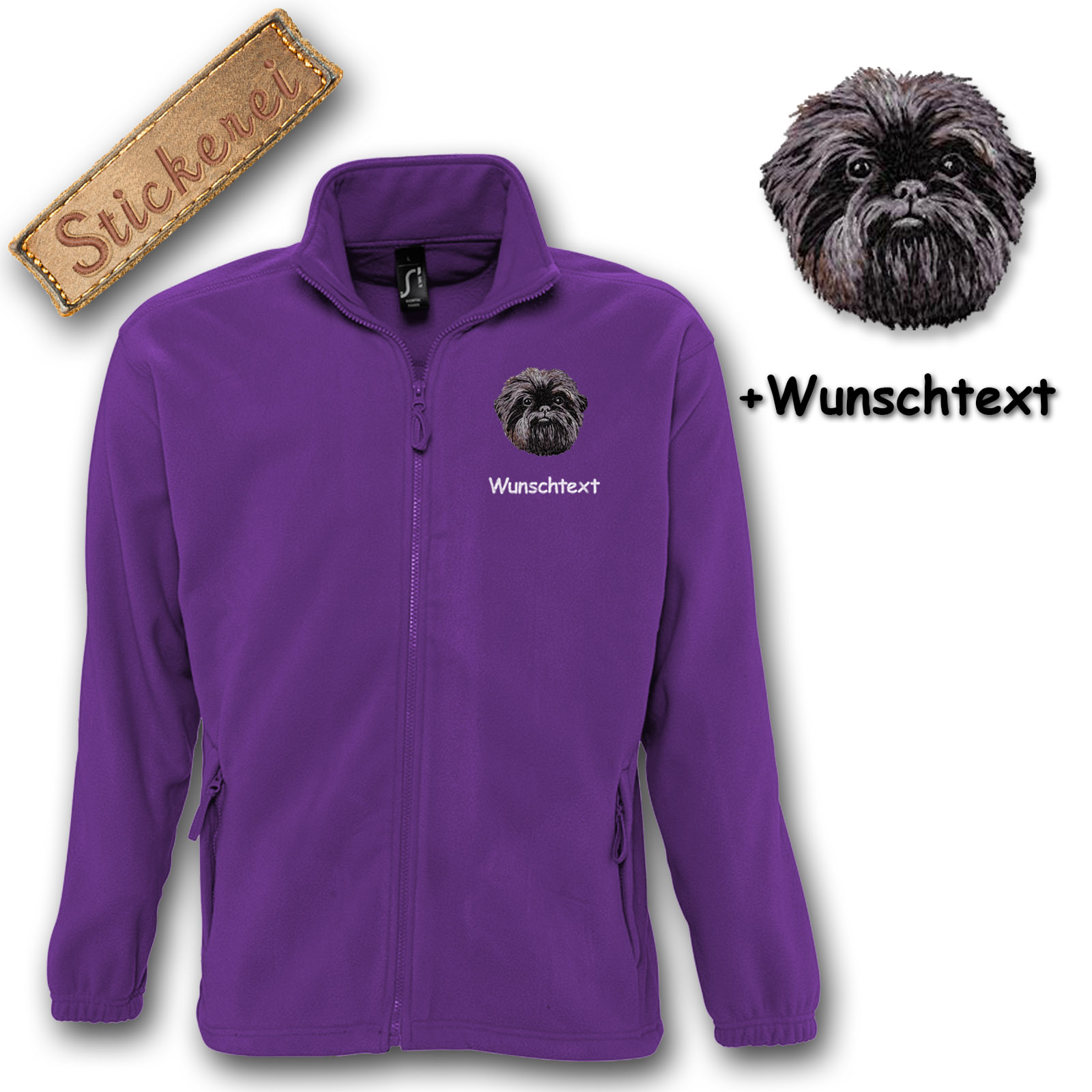 Fleecejacke Affenpincher – Bild 12