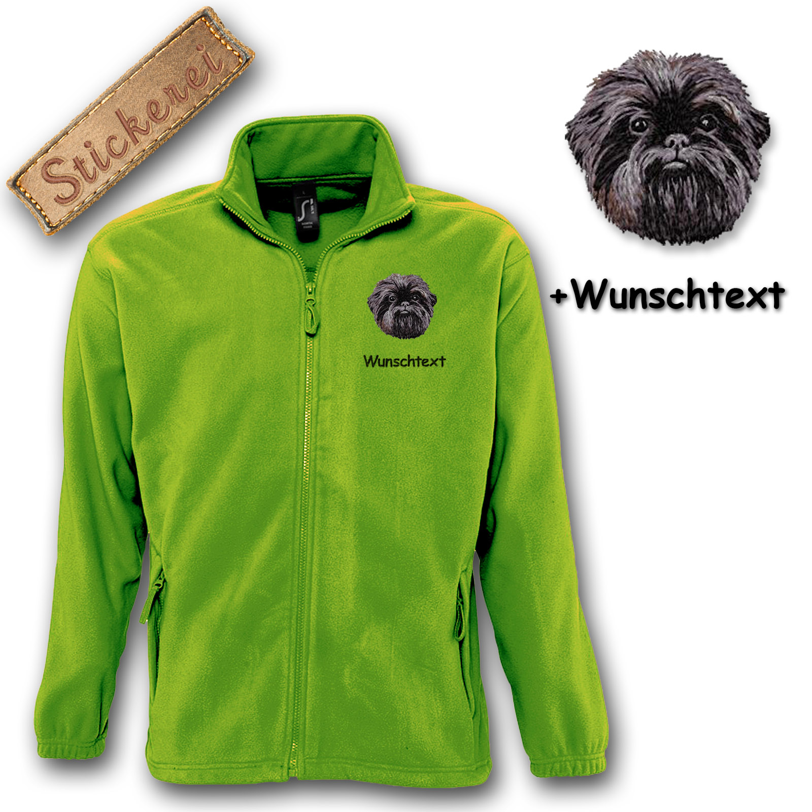 Fleecejacke Affenpincher – Bild 11