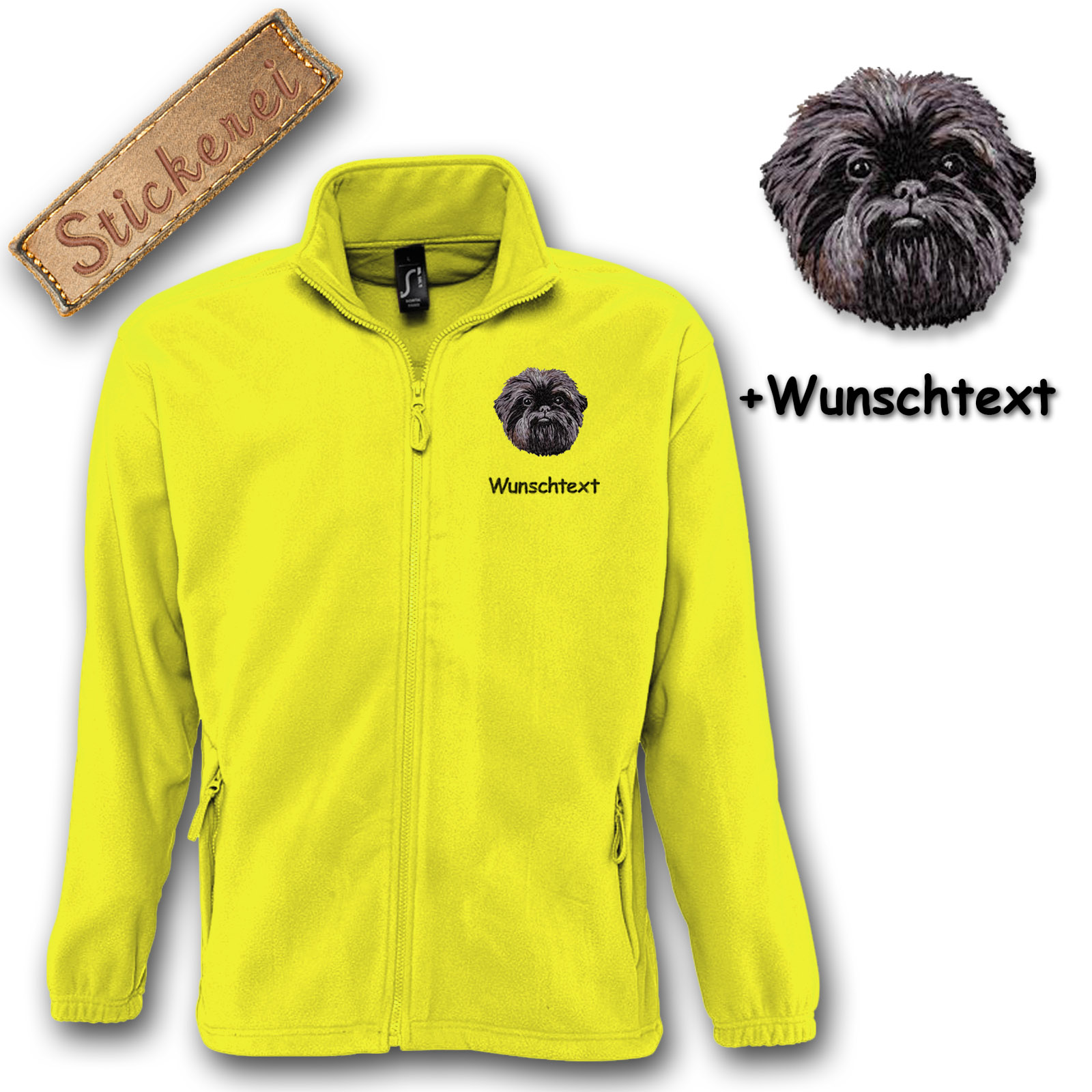 Fleecejacke Affenpincher – Bild 9