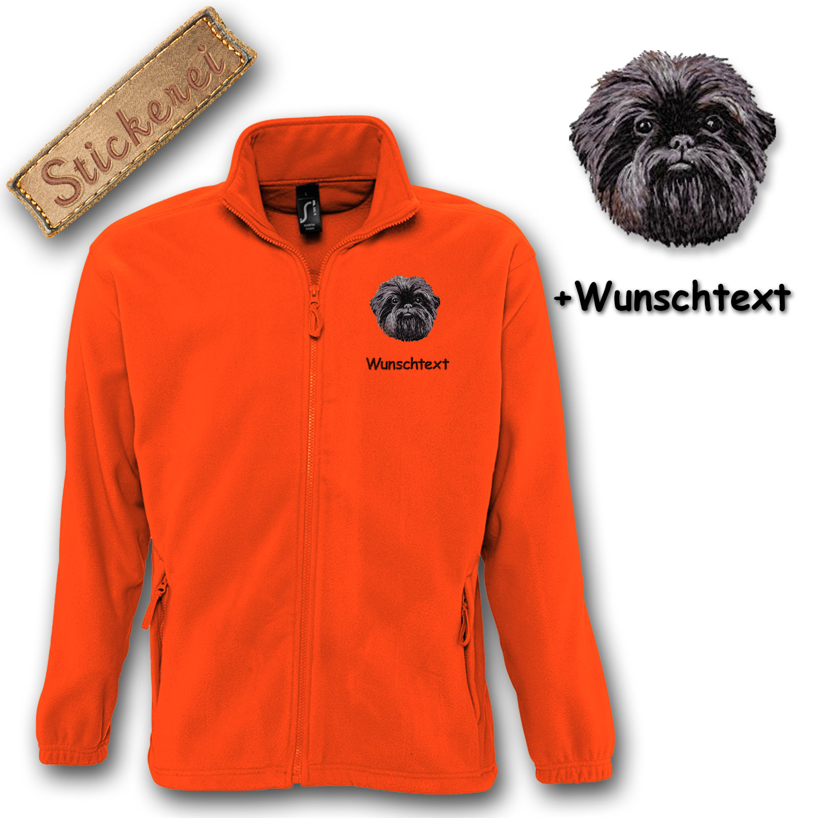 Fleecejacke Affenpincher – Bild 7