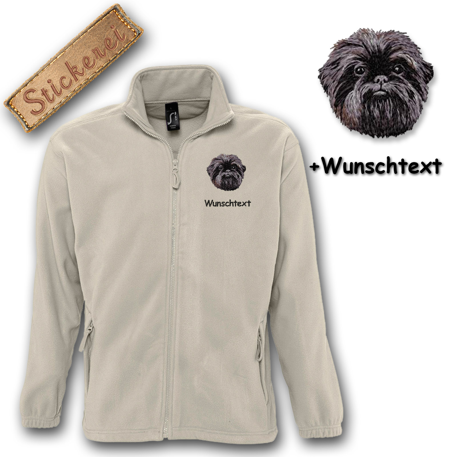 Fleecejacke Affenpincher – Bild 6