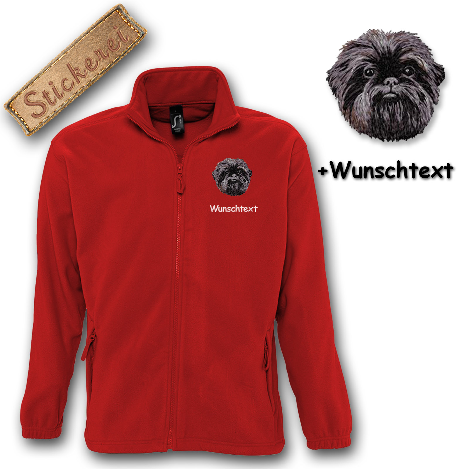 Kinder-Fleecejacke Affenpincher – Bild 6