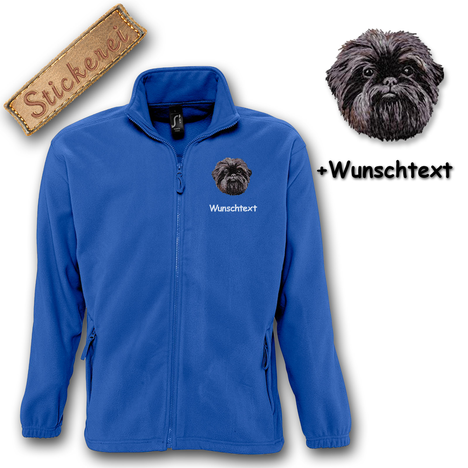 Fleecejacke Affenpincher – Bild 4