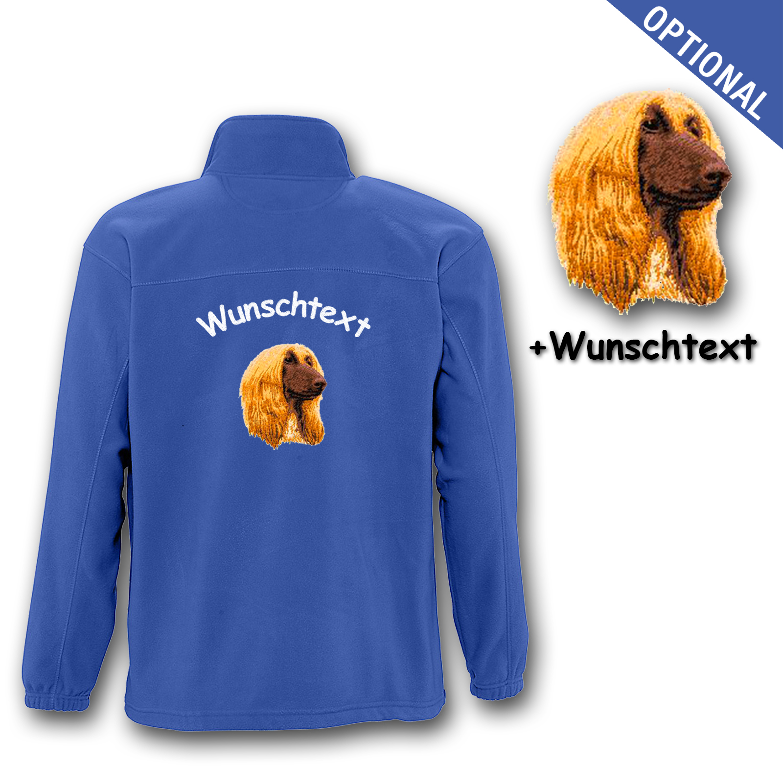 Fleecejacke Afghanischer Windhund – Bild 19