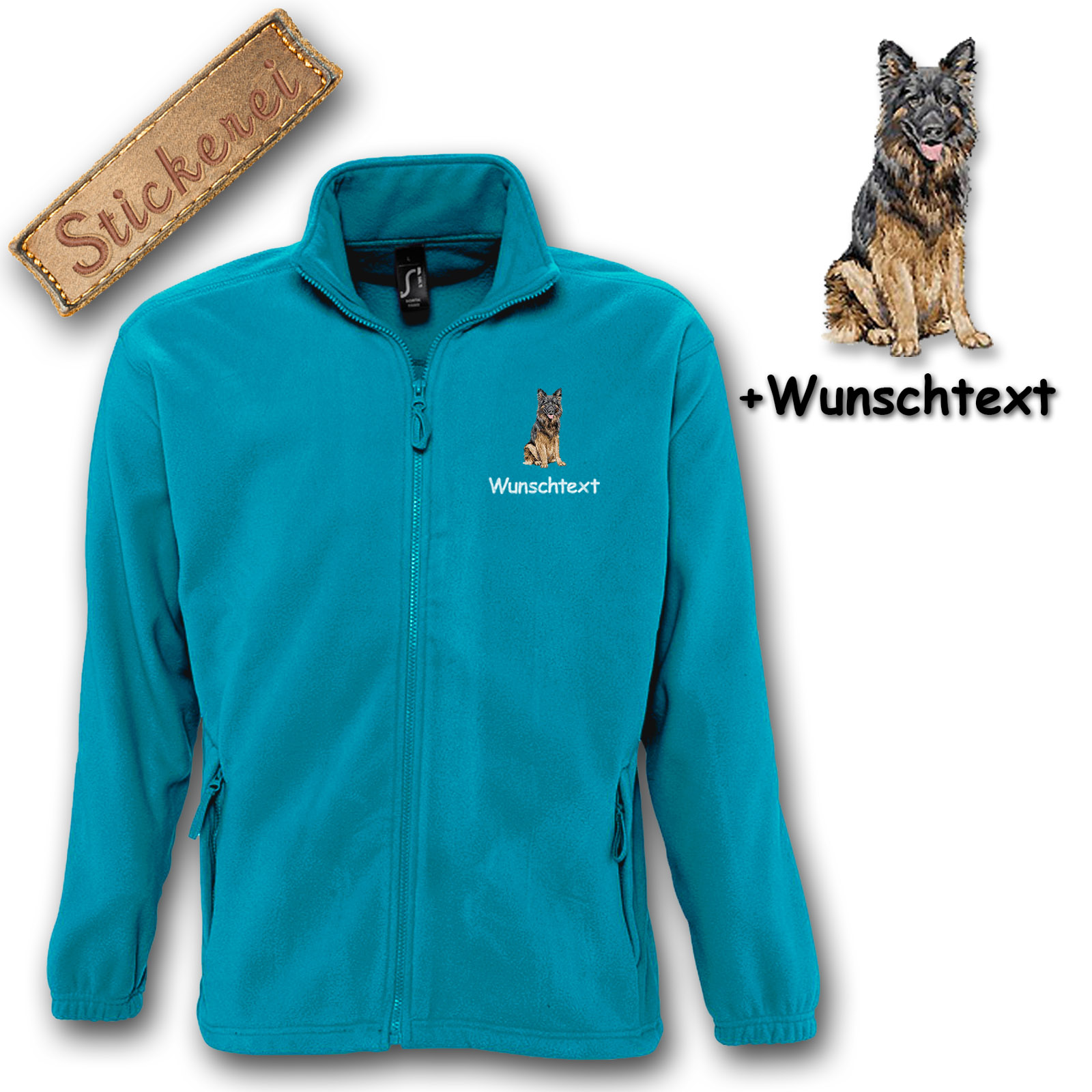 Fleecejacke Schäferhund – Bild 2