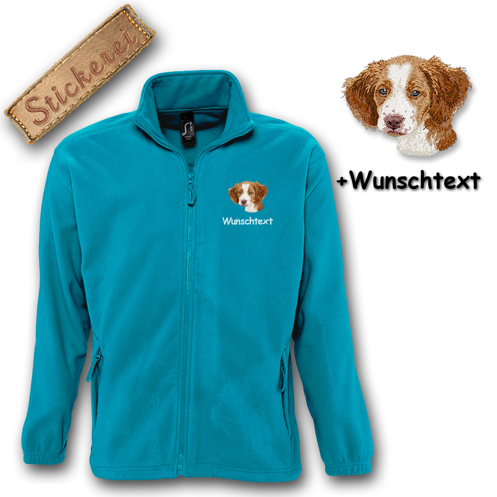 Fleecejacke Brittany Spaniel – Bild 18