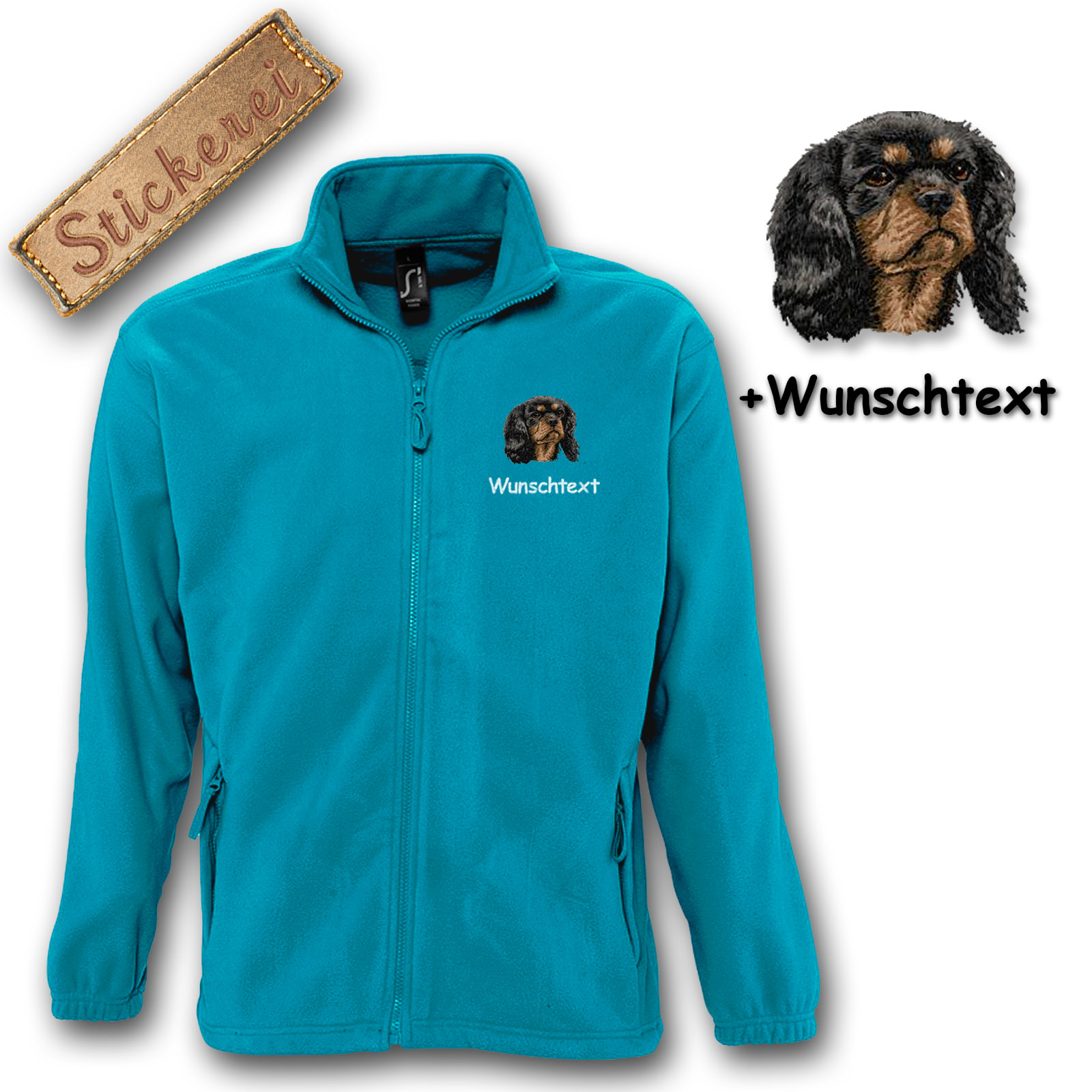 Fleecejacke Cavalier King Charles Spaniel – Bild 3