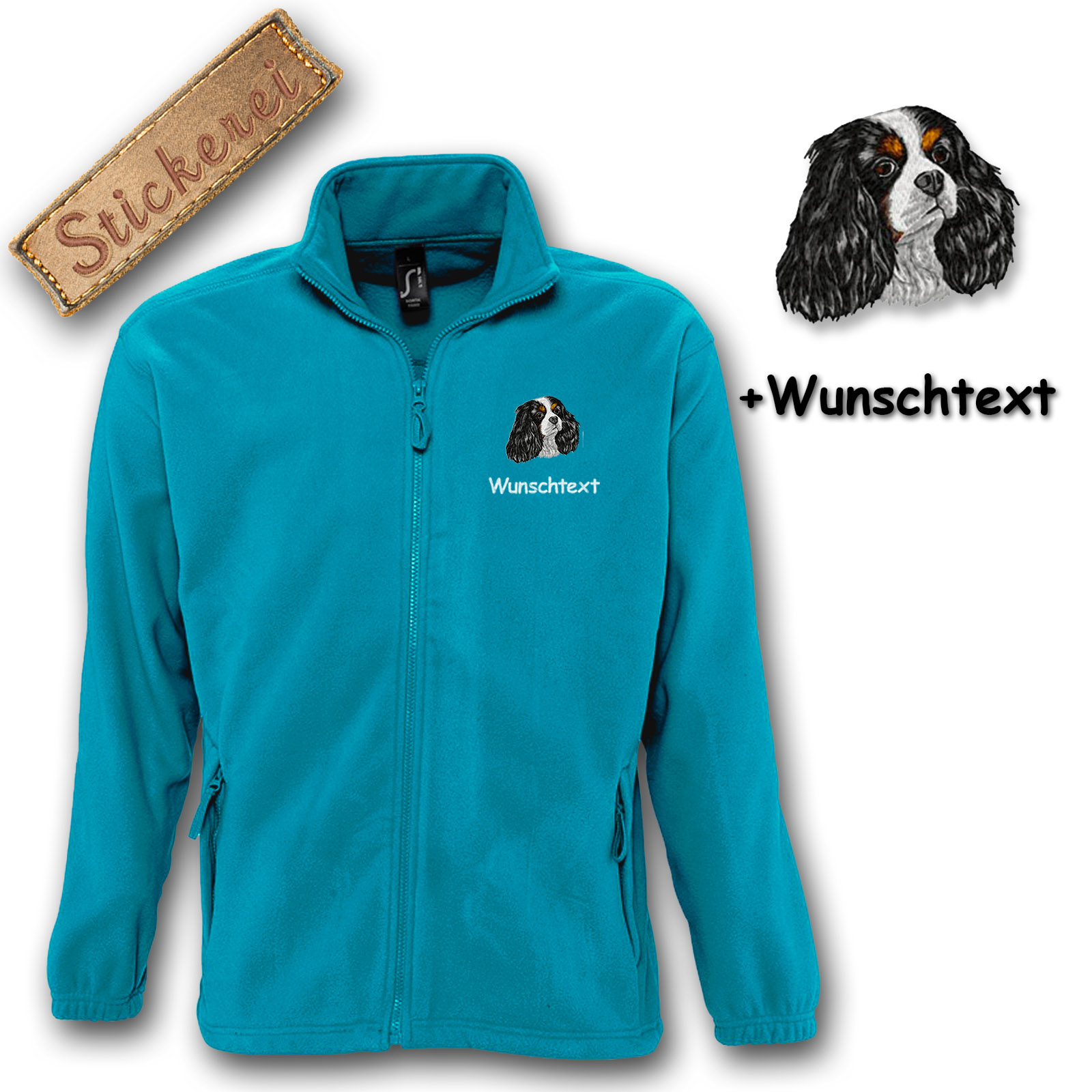Fleecejacke Cavalier King Charles Spaniel – Bild 18