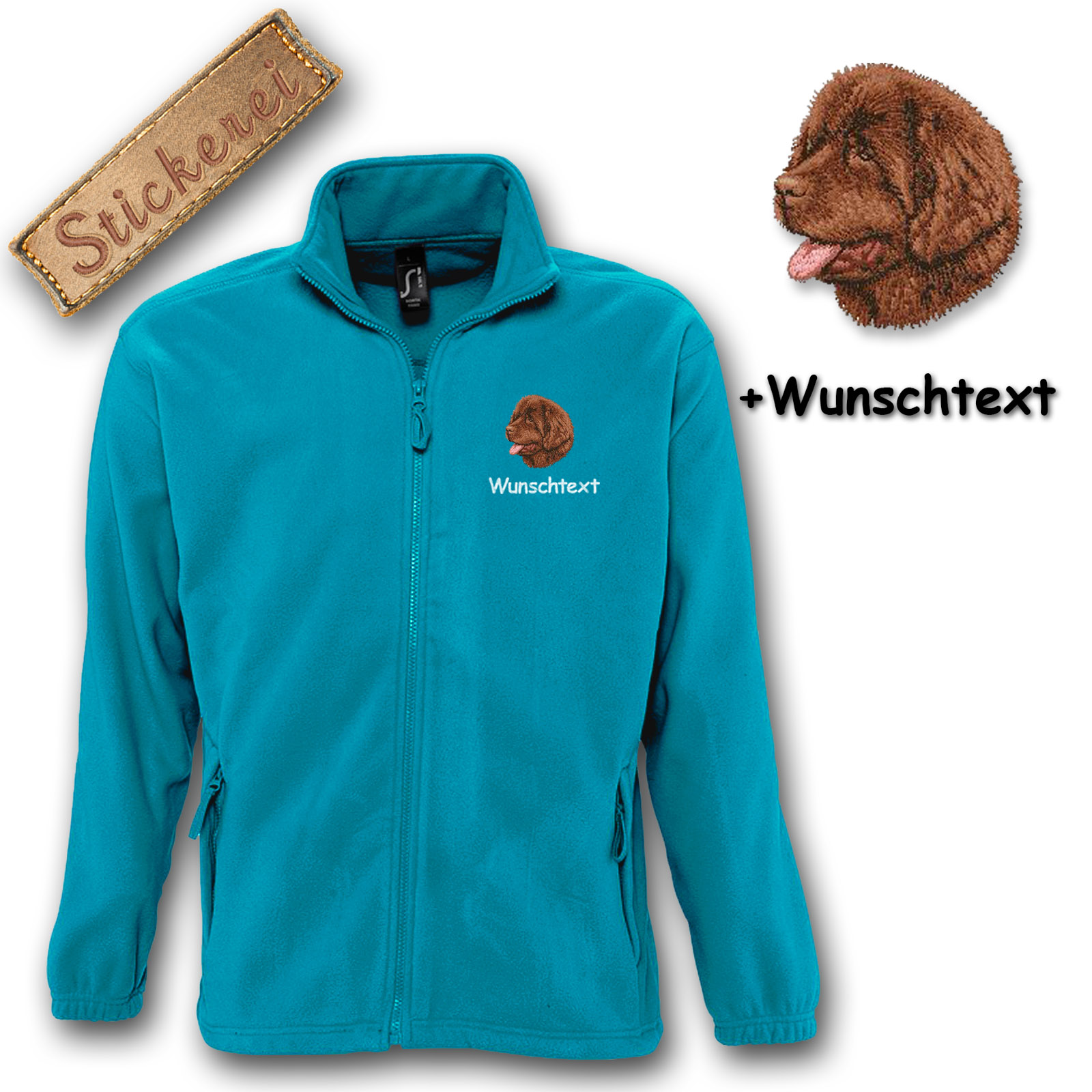 Fleecejacke Neufundländer – Bild 3