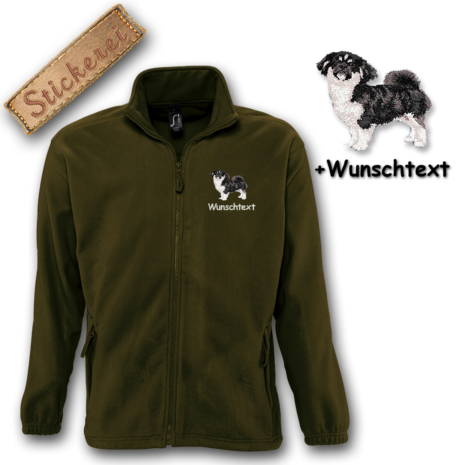 Fleecejacke Tibet Spaniel – Bild 3