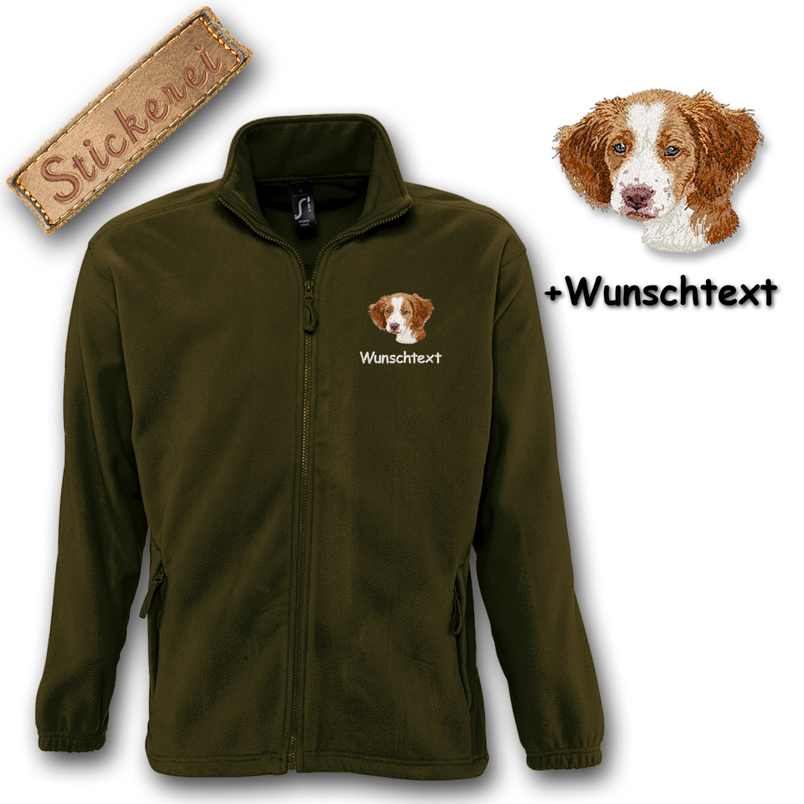 Fleecejacke Brittany Spaniel – Bild 17