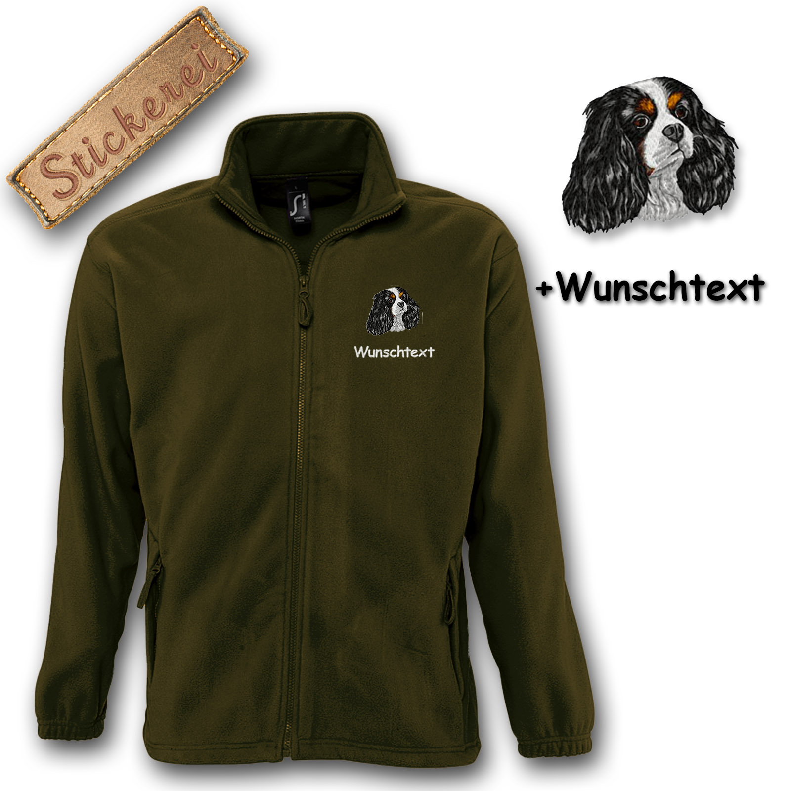 Fleecejacke Cavalier King Charles Spaniel – Bild 17