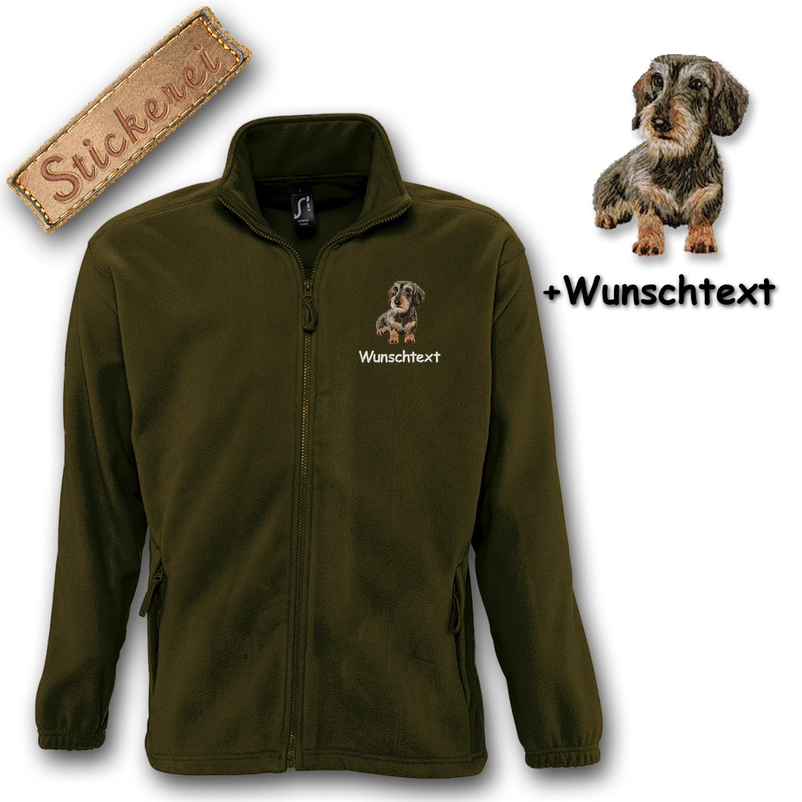 Fleecejacke Dackel – Bild 17