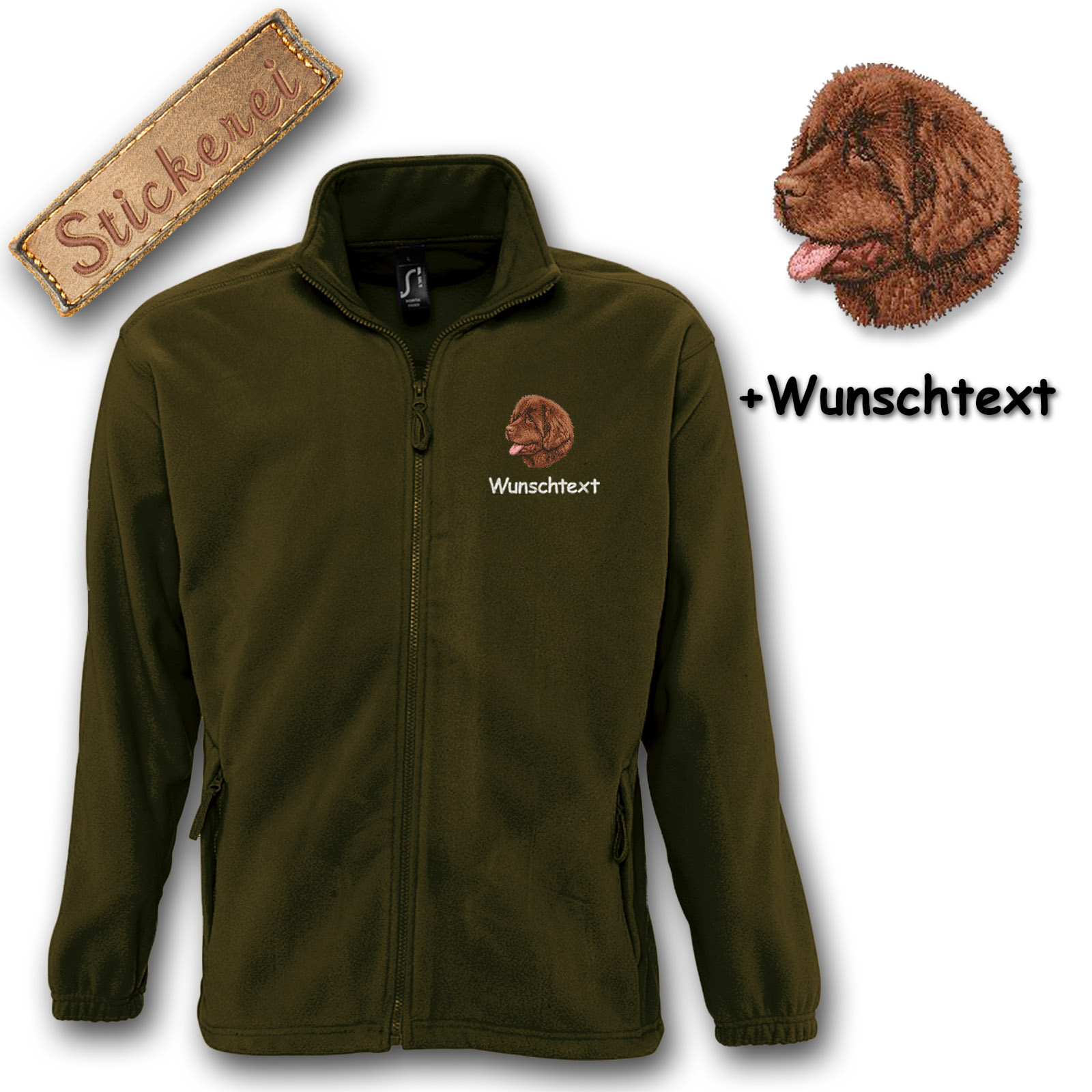 Fleecejacke Neufundländer – Bild 17