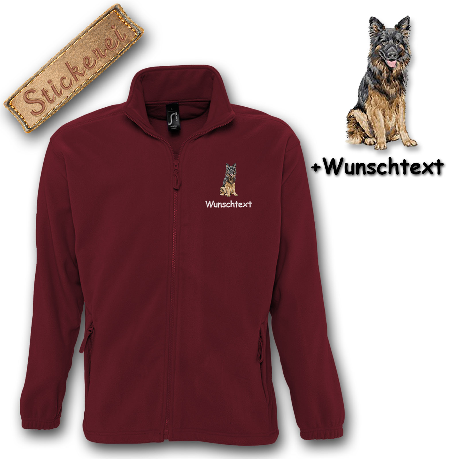 Fleecejacke Schäferhund – Bild 4