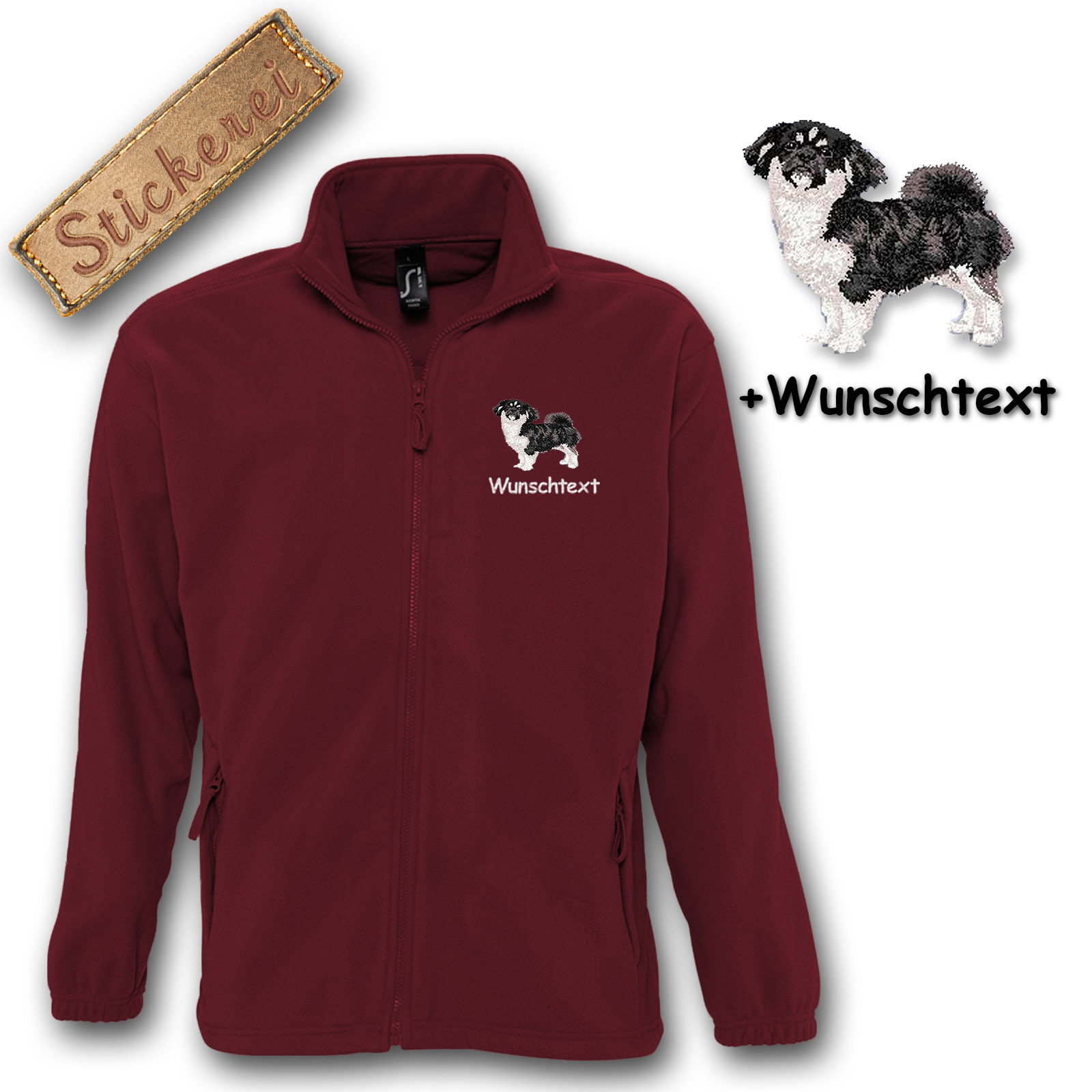 Fleecejacke Tibet Spaniel – Bild 4