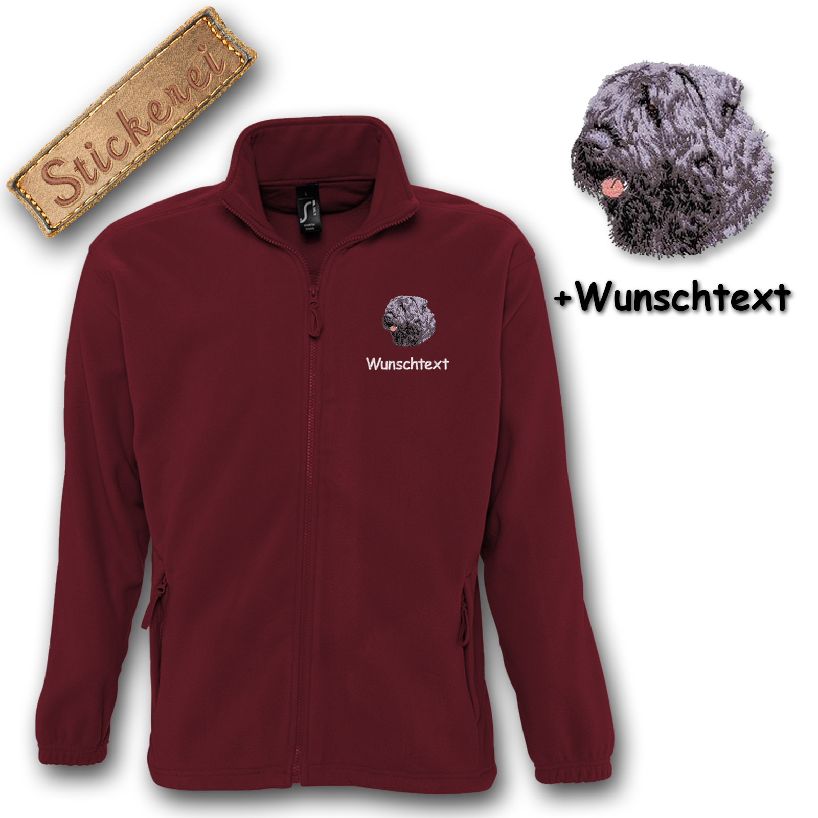 Kinder-Fleecejacke Bouvier des Flandres – Bild 2