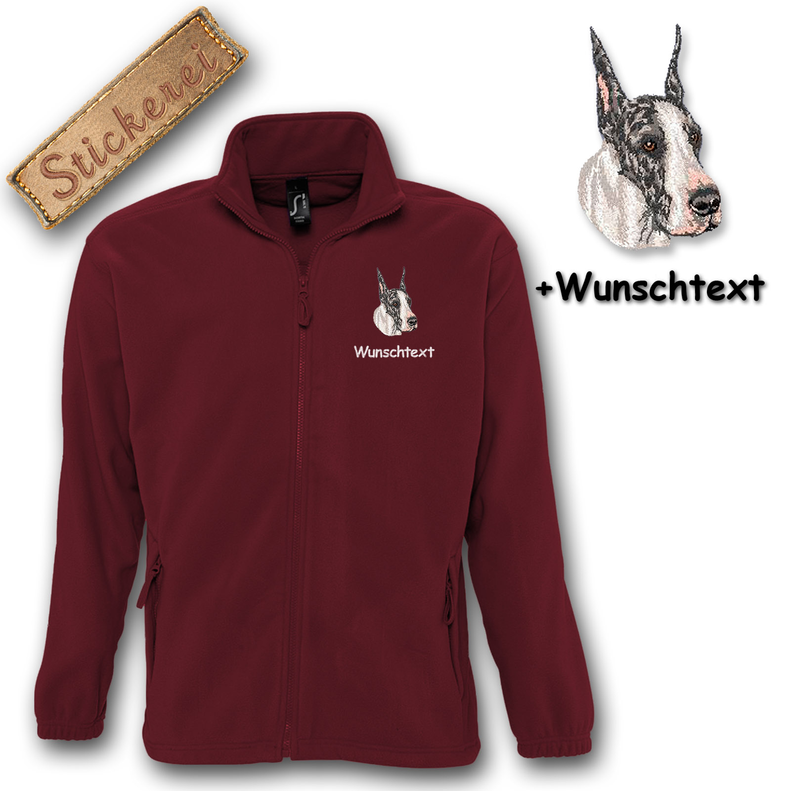 Kinder-Fleecejacke Dogge – Bild 6