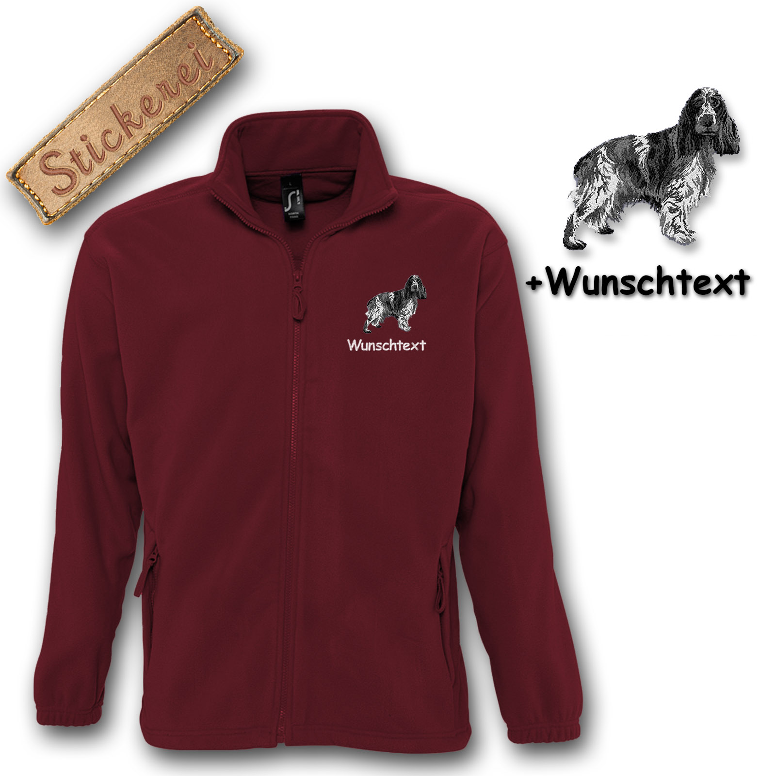 Kinder-Fleecejacke English Cocker Spaniel – Bild 6