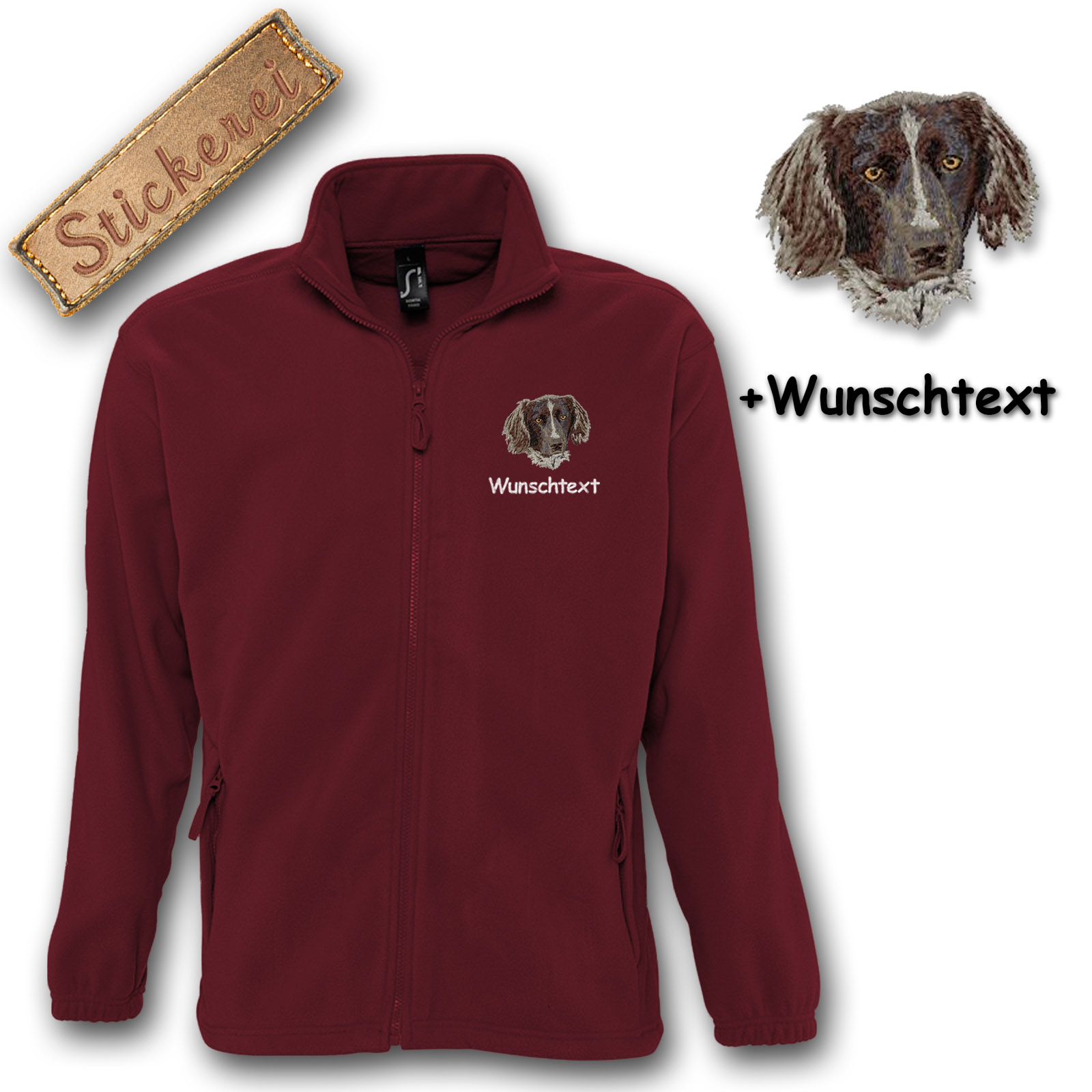 Kinder-Fleecejacke Kleiner Münsterländer – Bild 6