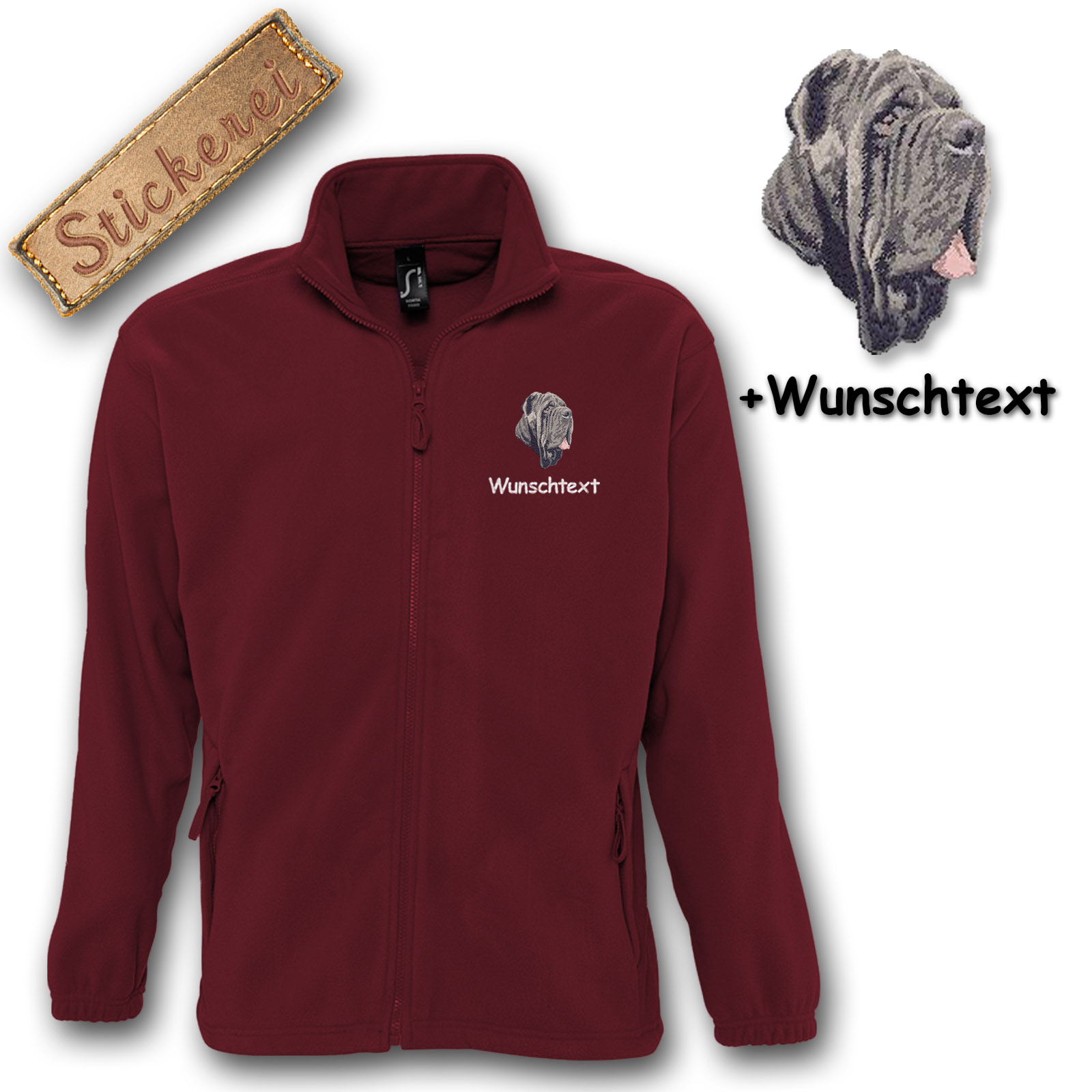 Kinder-Fleecejacke Mastino Napoletano – Bild 6