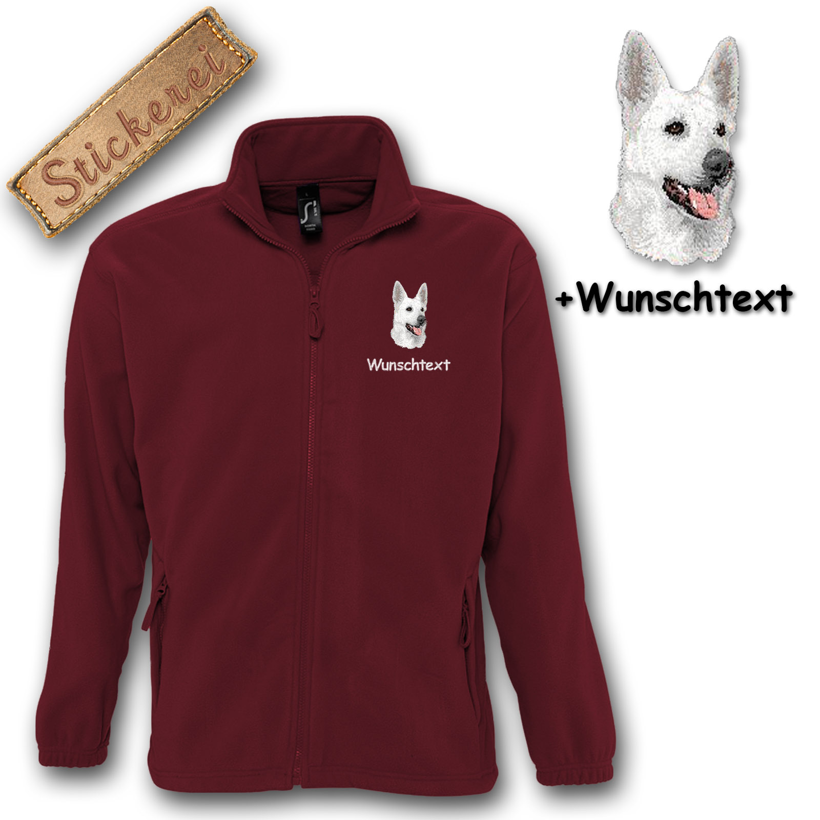 Kinder-Fleecejacke Schäferhund – Bild 6