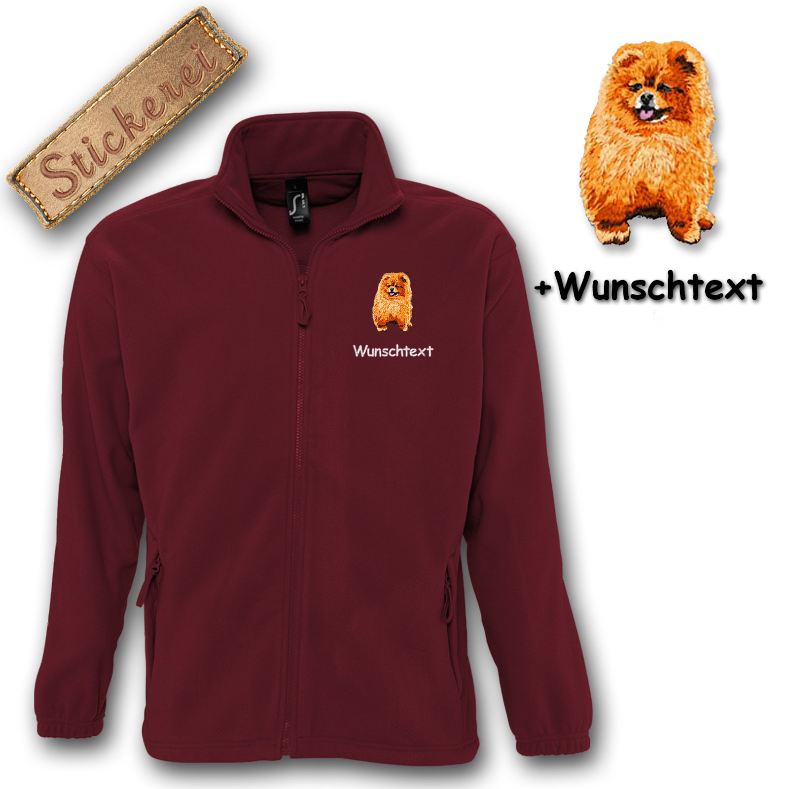 Kinder-Fleecejacke Zwergspitz – Bild 4